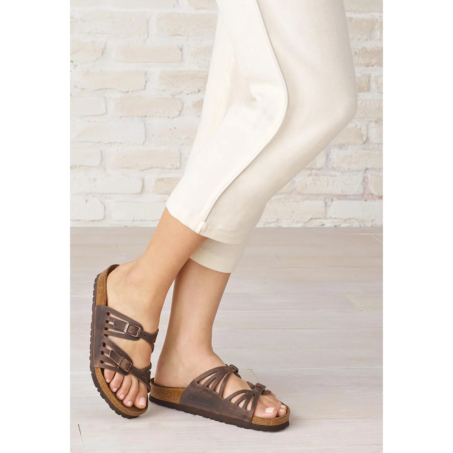 Birkenstock Granada Soft Footbed Women's Sandals Tobacco Oiled Leather - Image 5