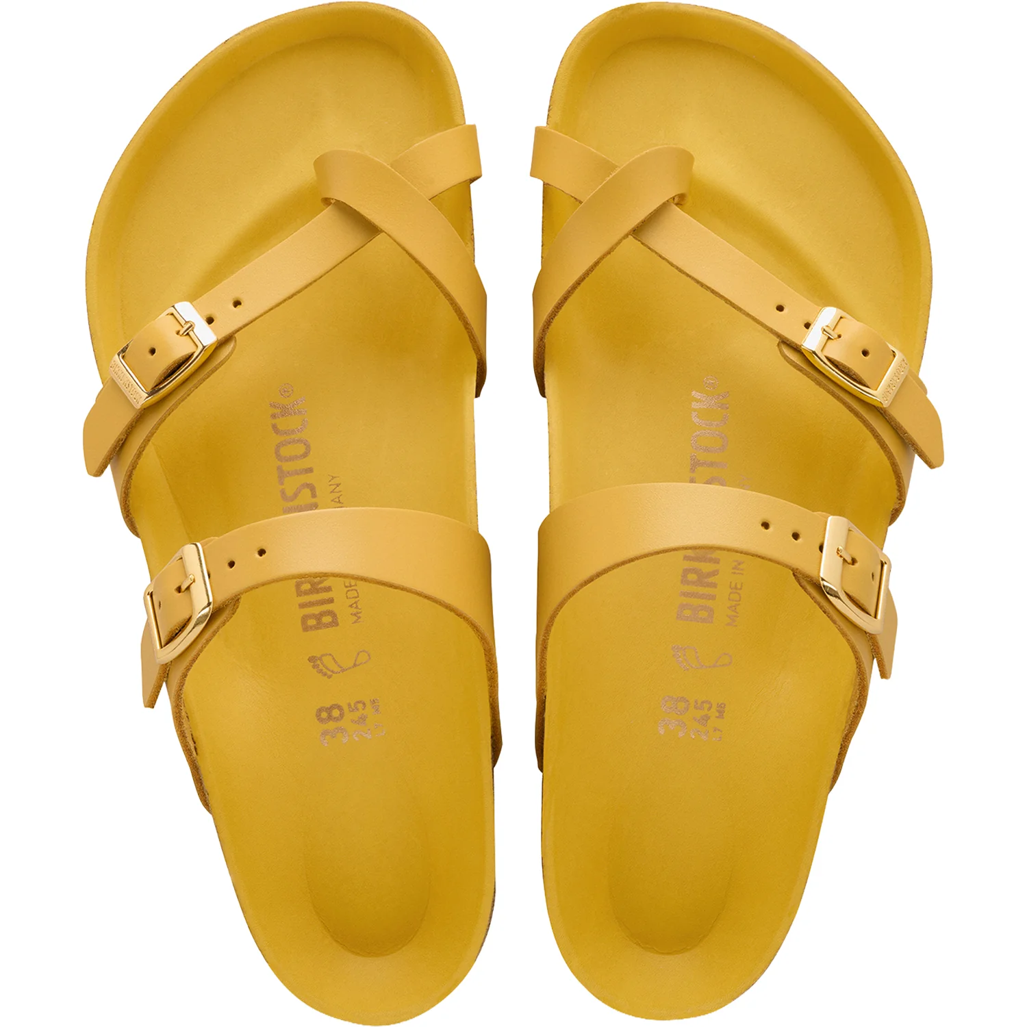 Birkenstock Mayari Amalfi Women's Sandals Ochre Leather - Image 2