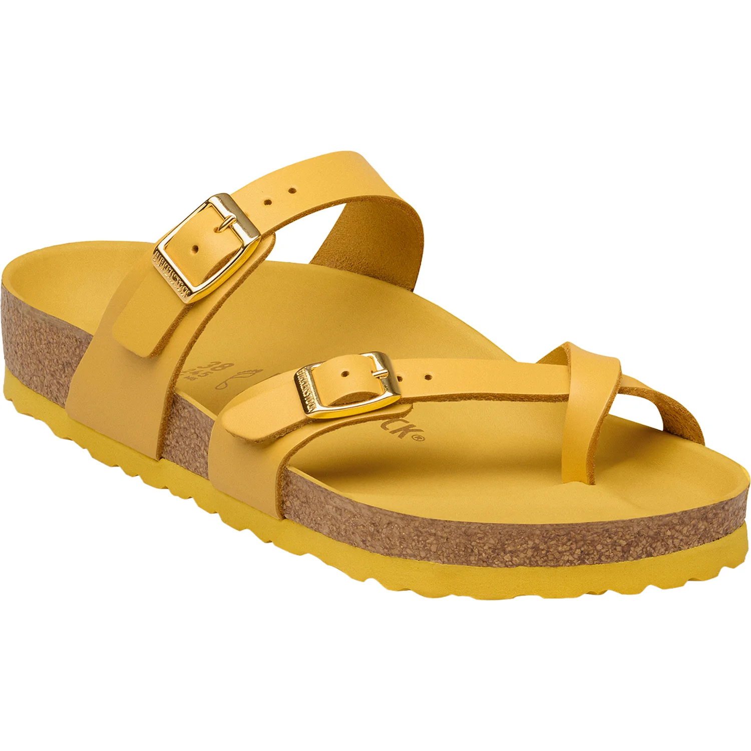 Birkenstock Mayari Amalfi Women's Sandals Ochre Leather - Image 3