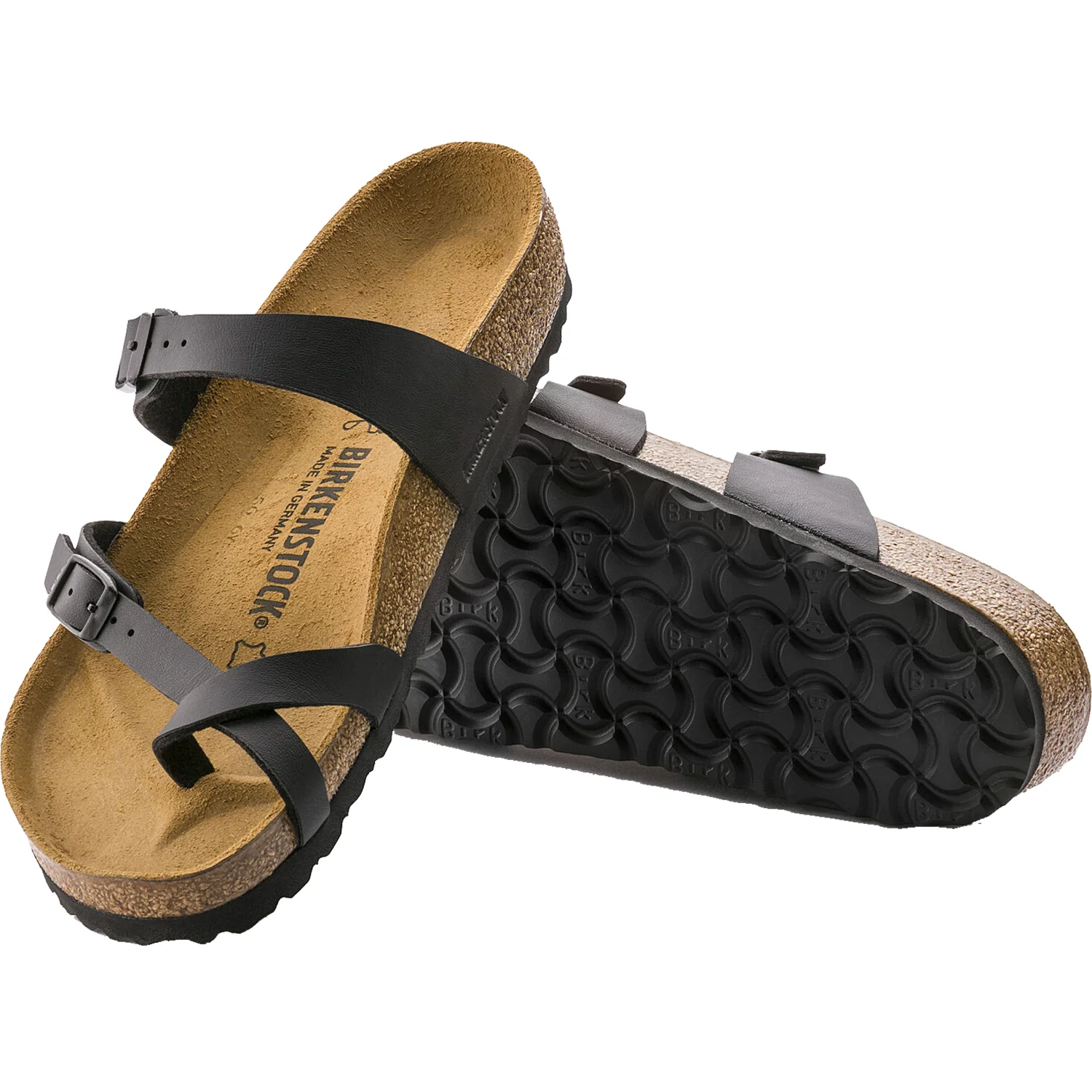 Birkenstock Mayari Women's Thong Sandals Black Birko-Flor - Image 3