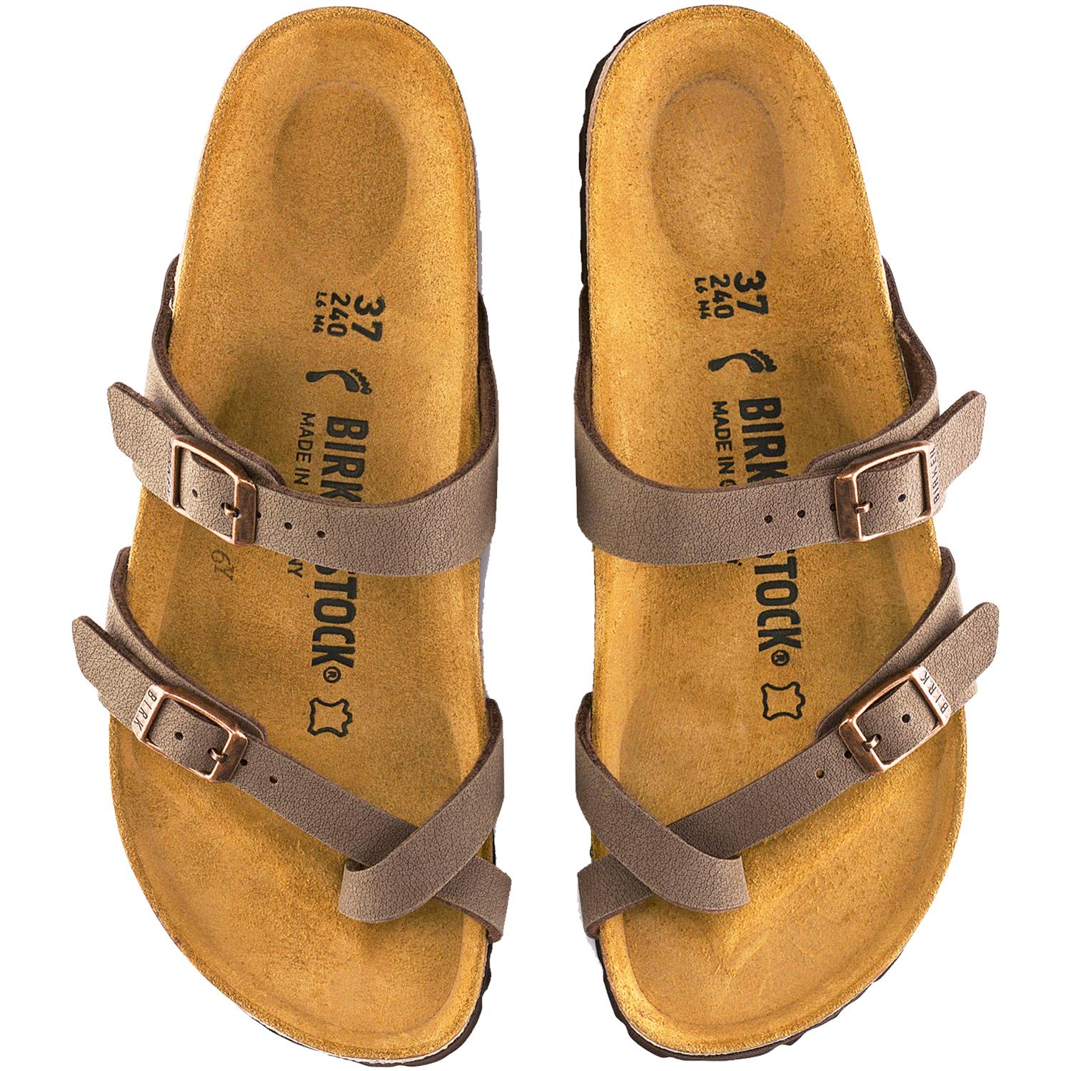 Birkenstock Mayari Women's Thong Sandals Mocha Birkibuc - Image 2