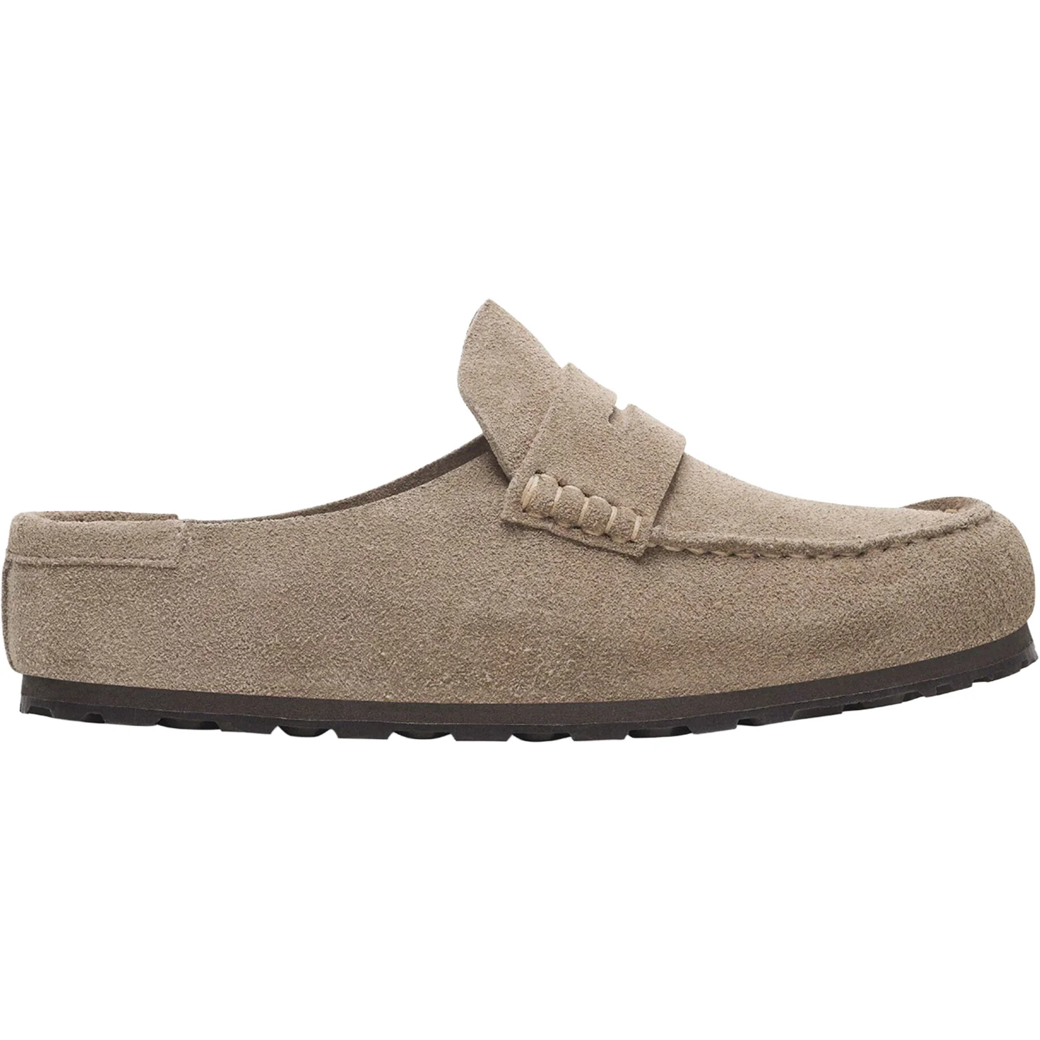 Birkenstock Naples Wrapped Unisex Clogs Taupe Suede