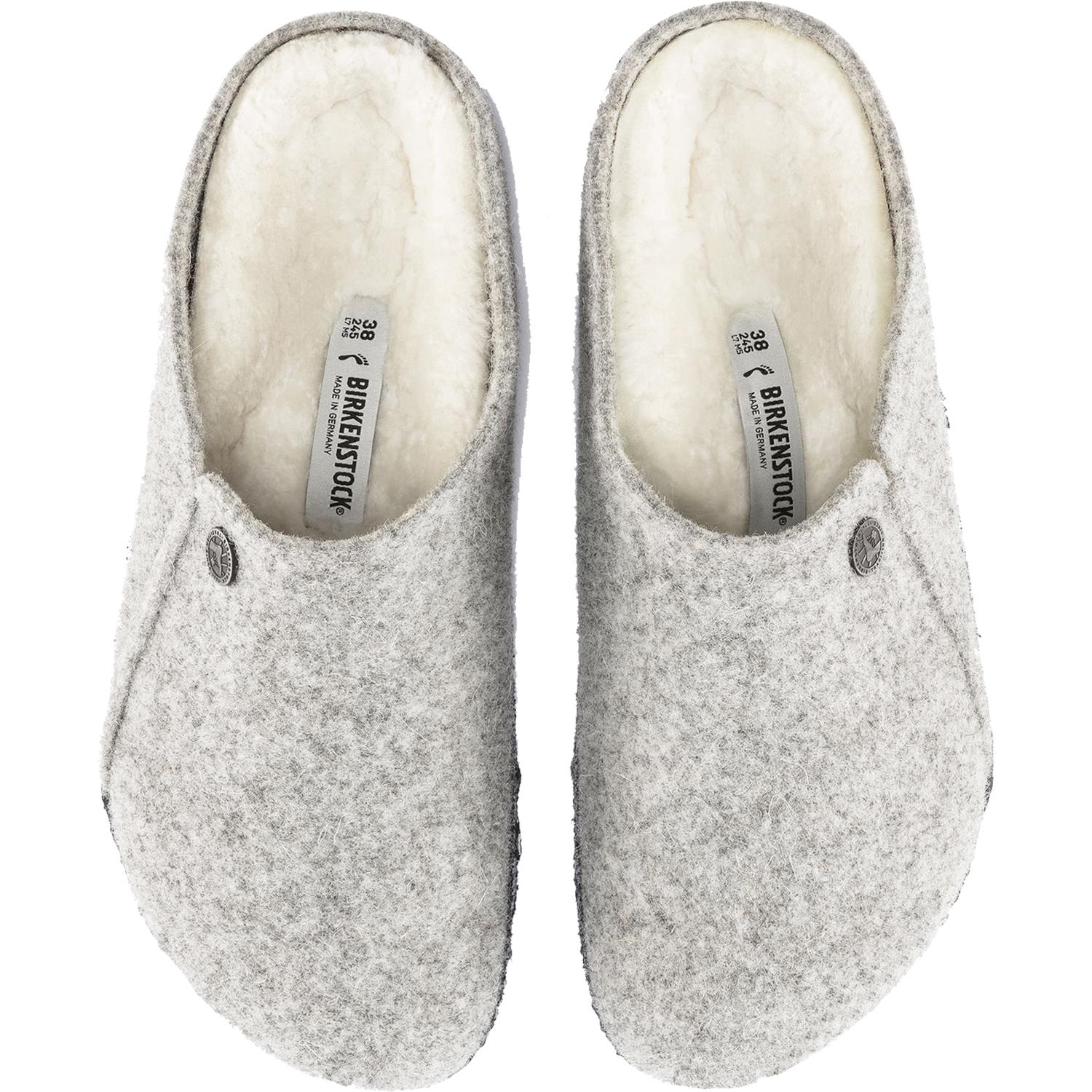 Birkenstock Zermatt Shearling Women's Slippers Light Grey Wool - Image 2