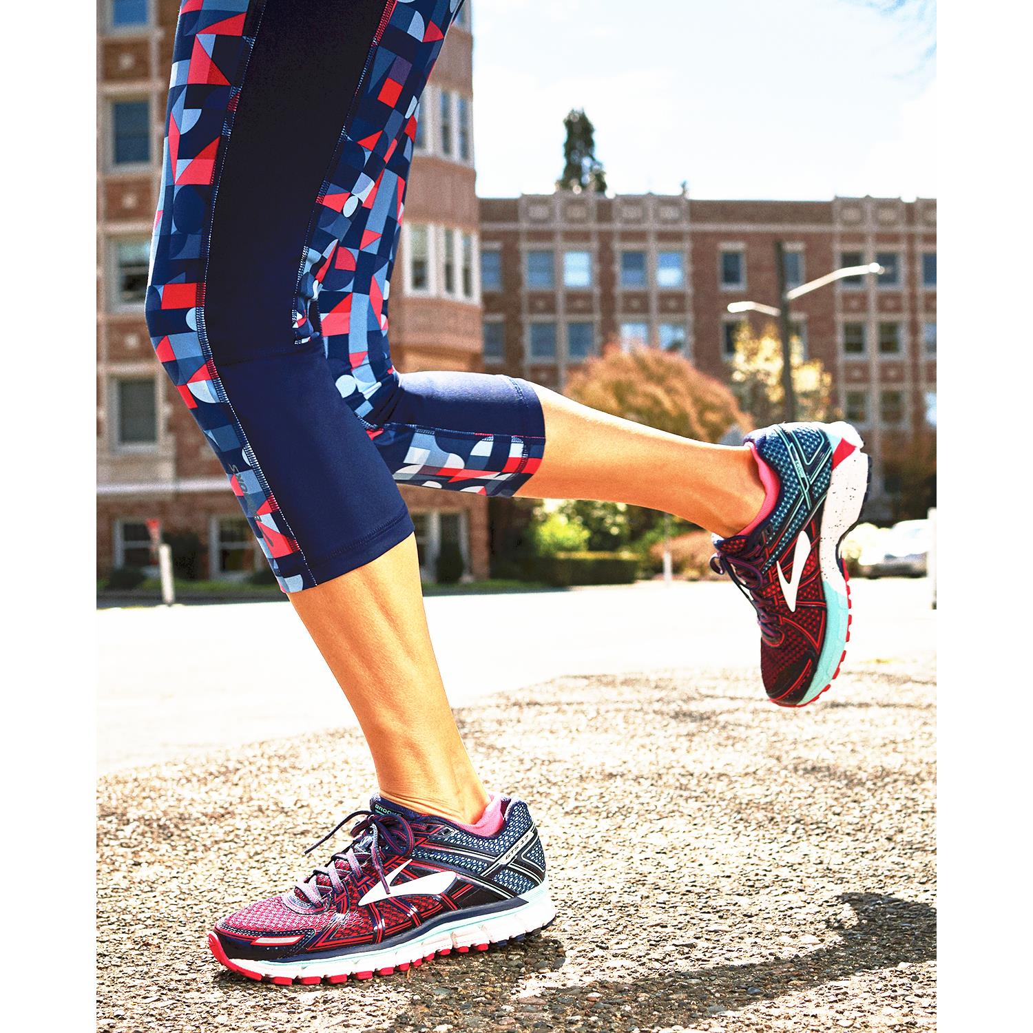 Brooks Adrenaline GTS 17 (Stability Support) Women's Running Shoes Silver/Purple Cactus Mesh - Image 5
