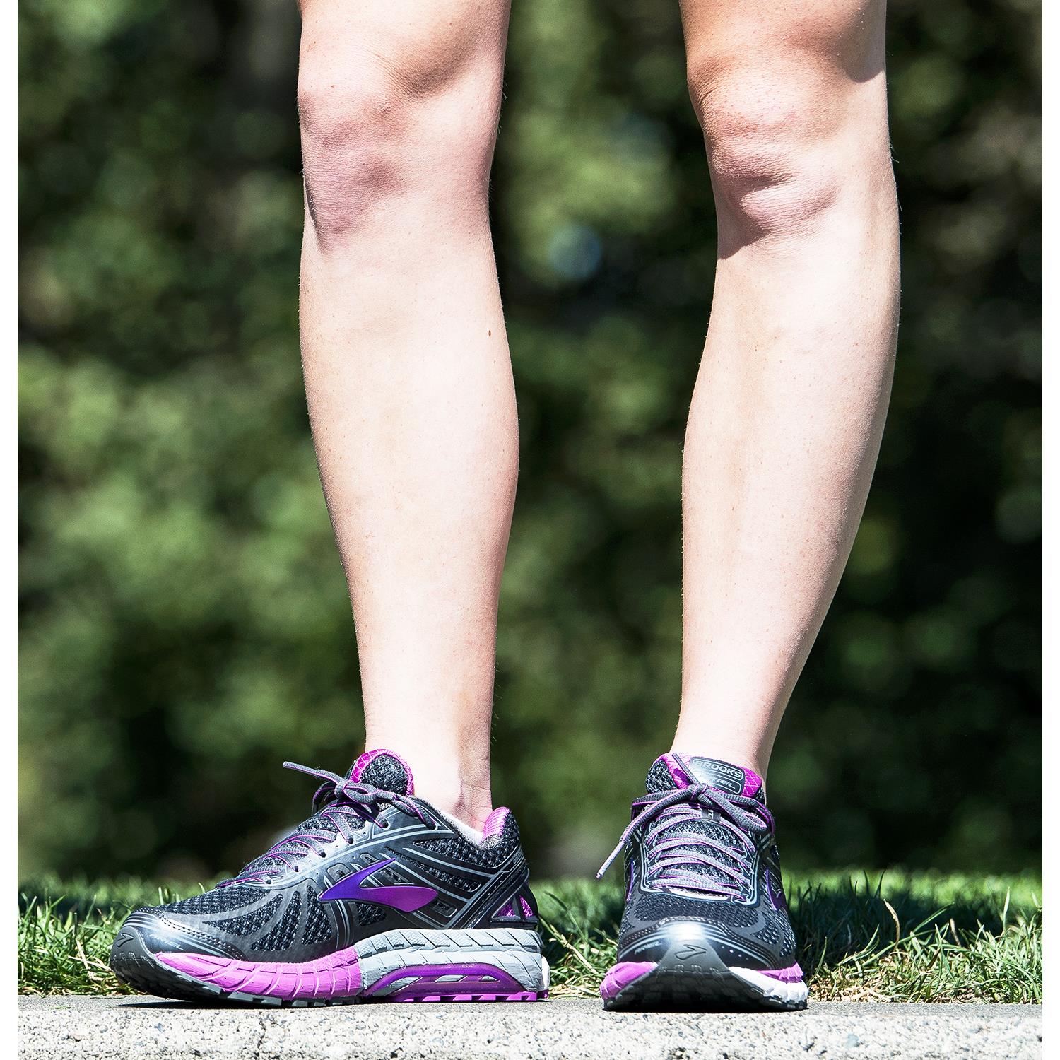 Brooks Ariel 18 Women's Running Shoes Ebony/Black/Thistle Mesh - Image 5