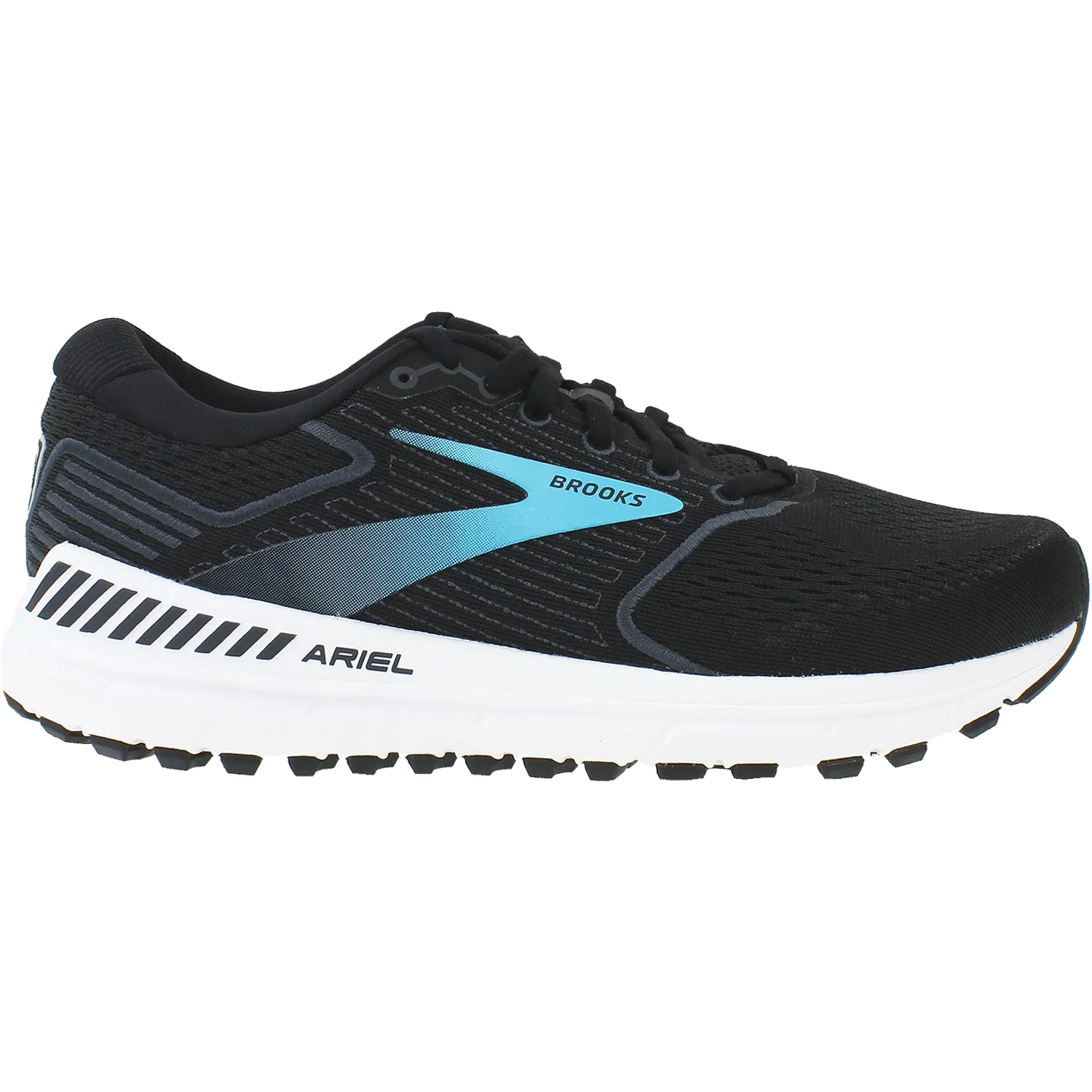 Brooks Ariel 20 Women's Running Shoes Black/Ebony/Blue Mesh