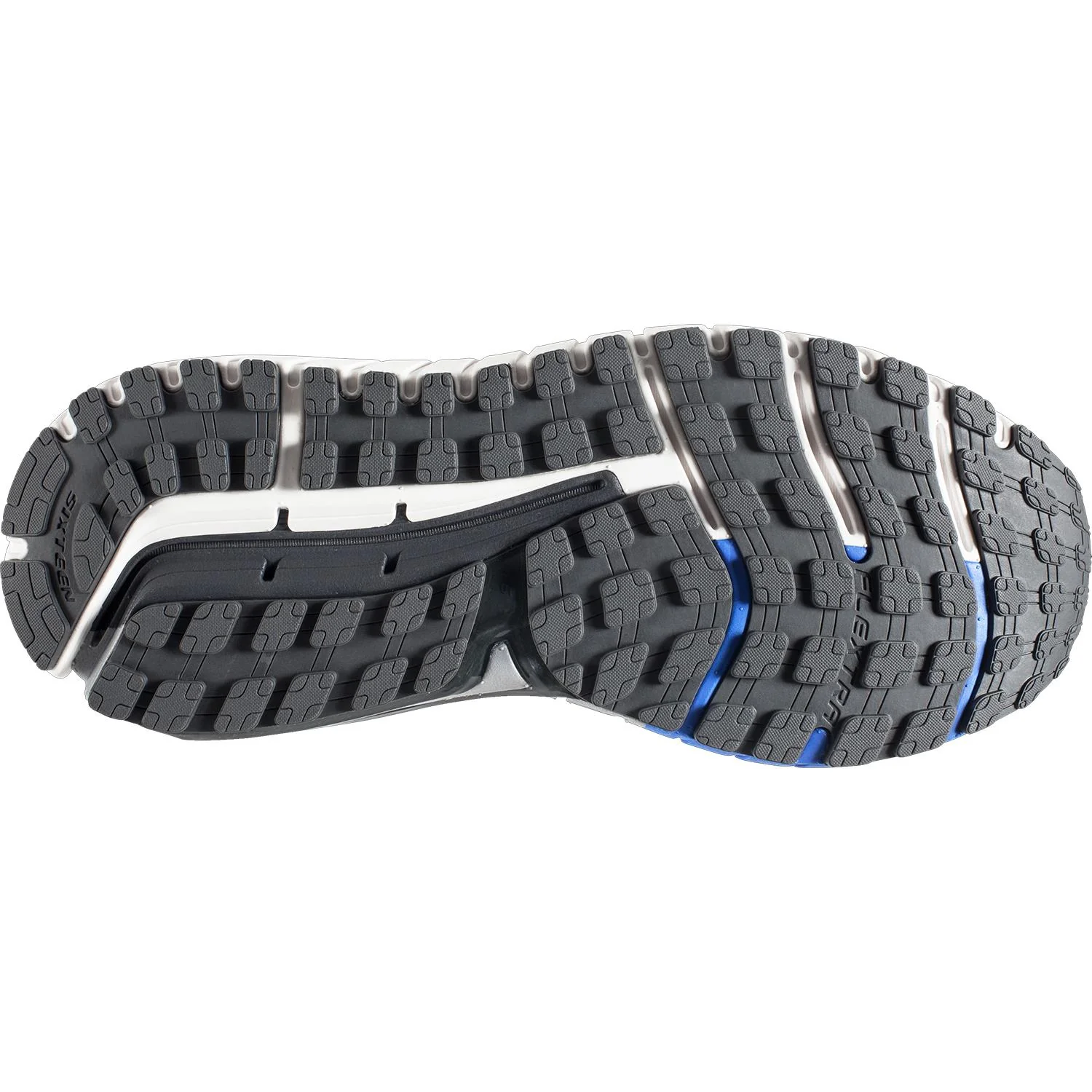 Brooks Beast 16 (Stability Support) Men's Running Shoes Silver/Electric Blue Mesh - Image 4