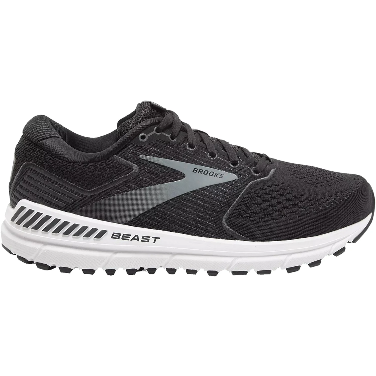 Brooks Beast 20 Men's Running Shoes Black/Ebony/Grey Mesh
