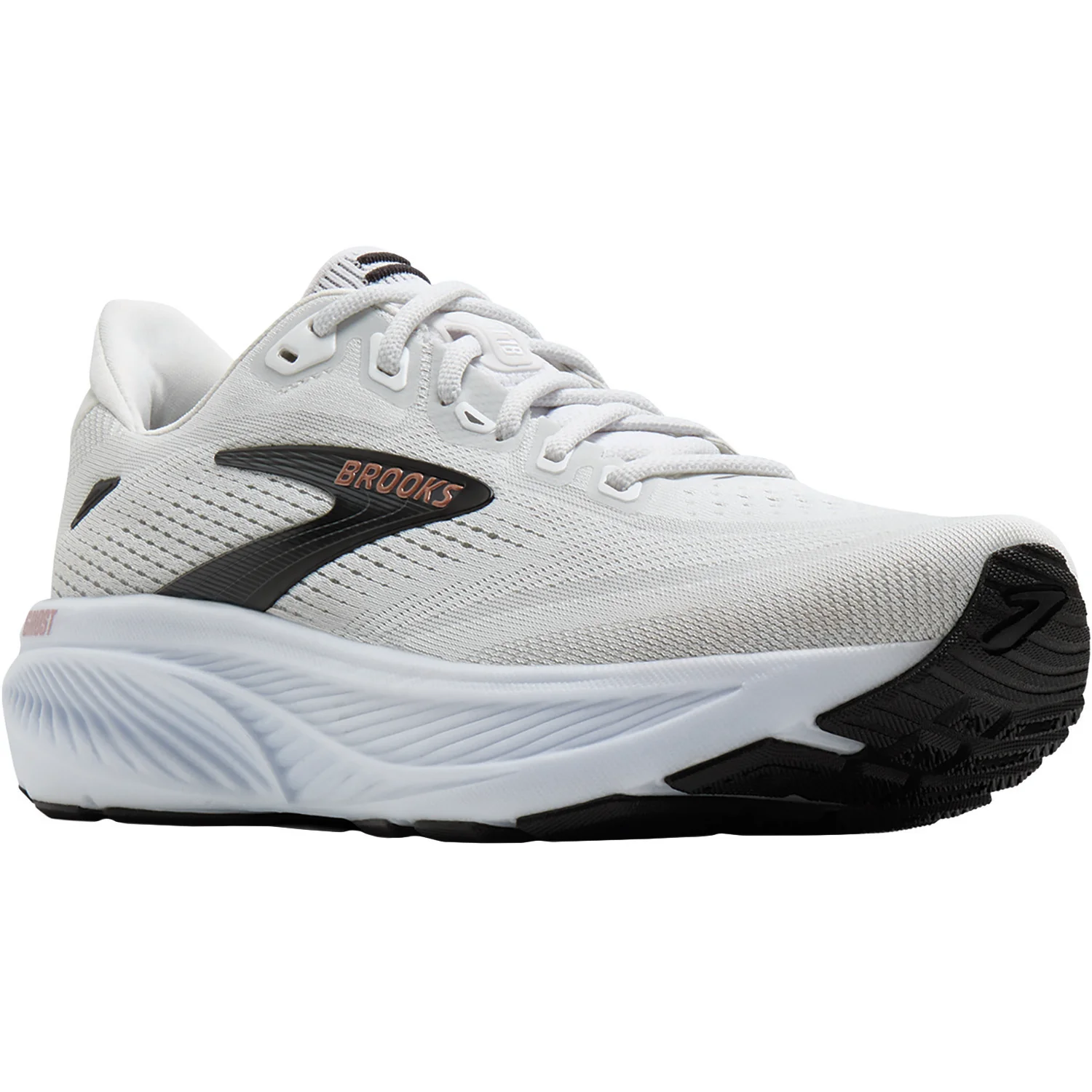 Brooks Ghost 18 Women's Athletic Shoes White/Black/Rose Gold (Neutral Support) - Image 5