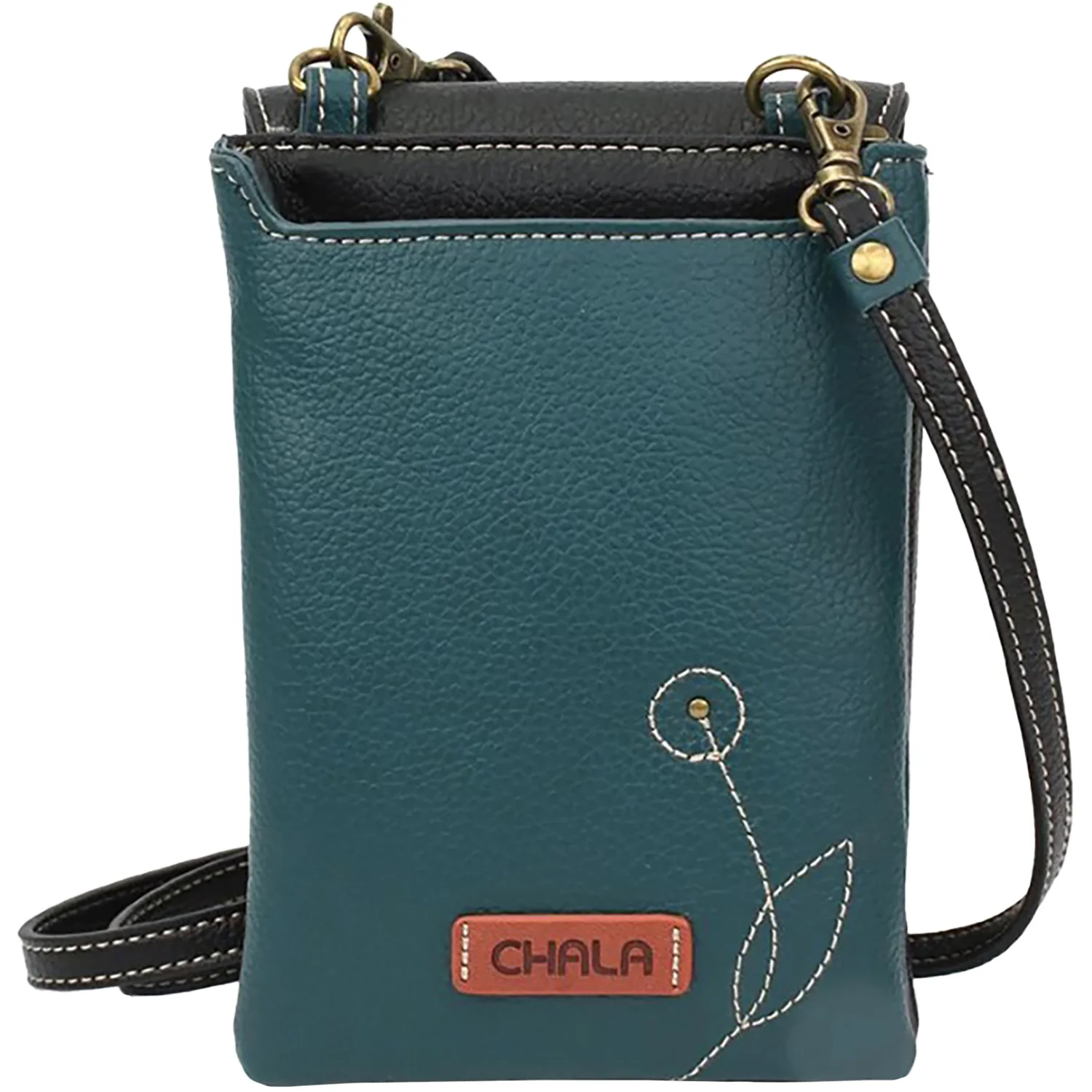 Chala Dragonfly Criss Cellphone Crossbody Handbag Black - Image 3