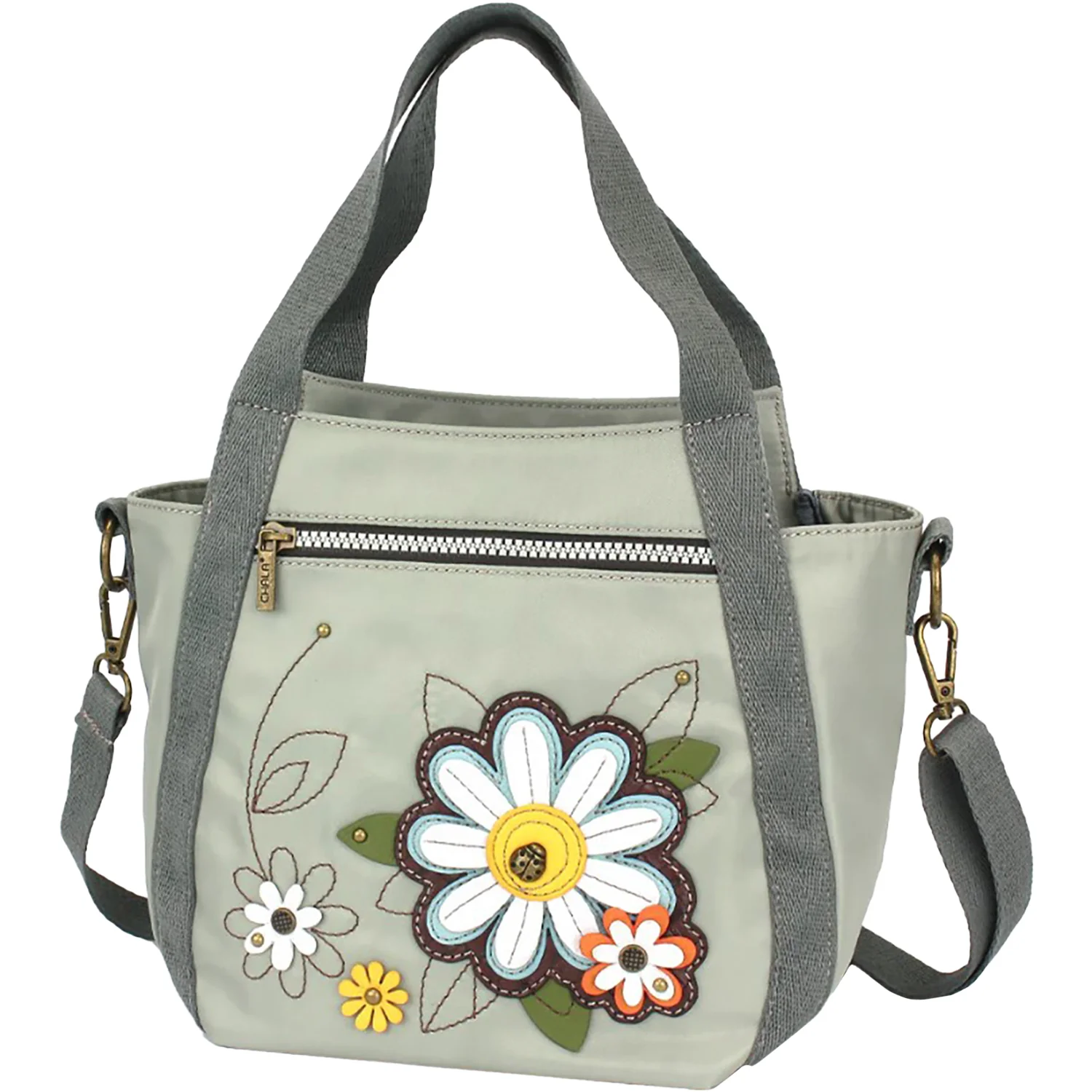 Chala Flower Venture Mini Carryall Handbag Sage