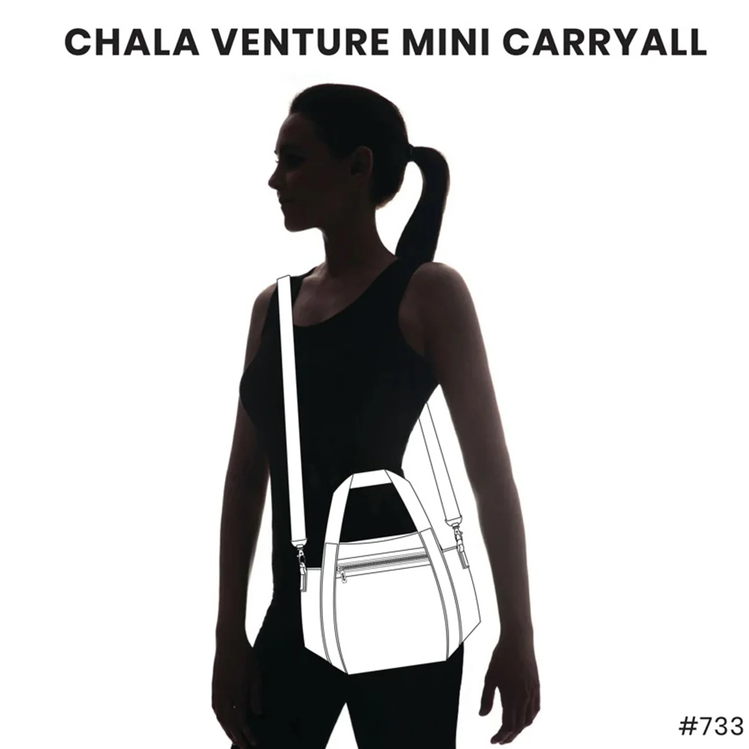 Chala Flower Venture Mini Carryall Handbag Sage - Image 6