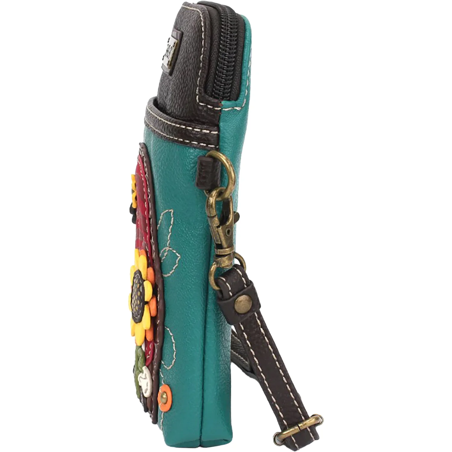 Chala Gnome Cellphone Crossbody Handbag Turquoise - Image 4