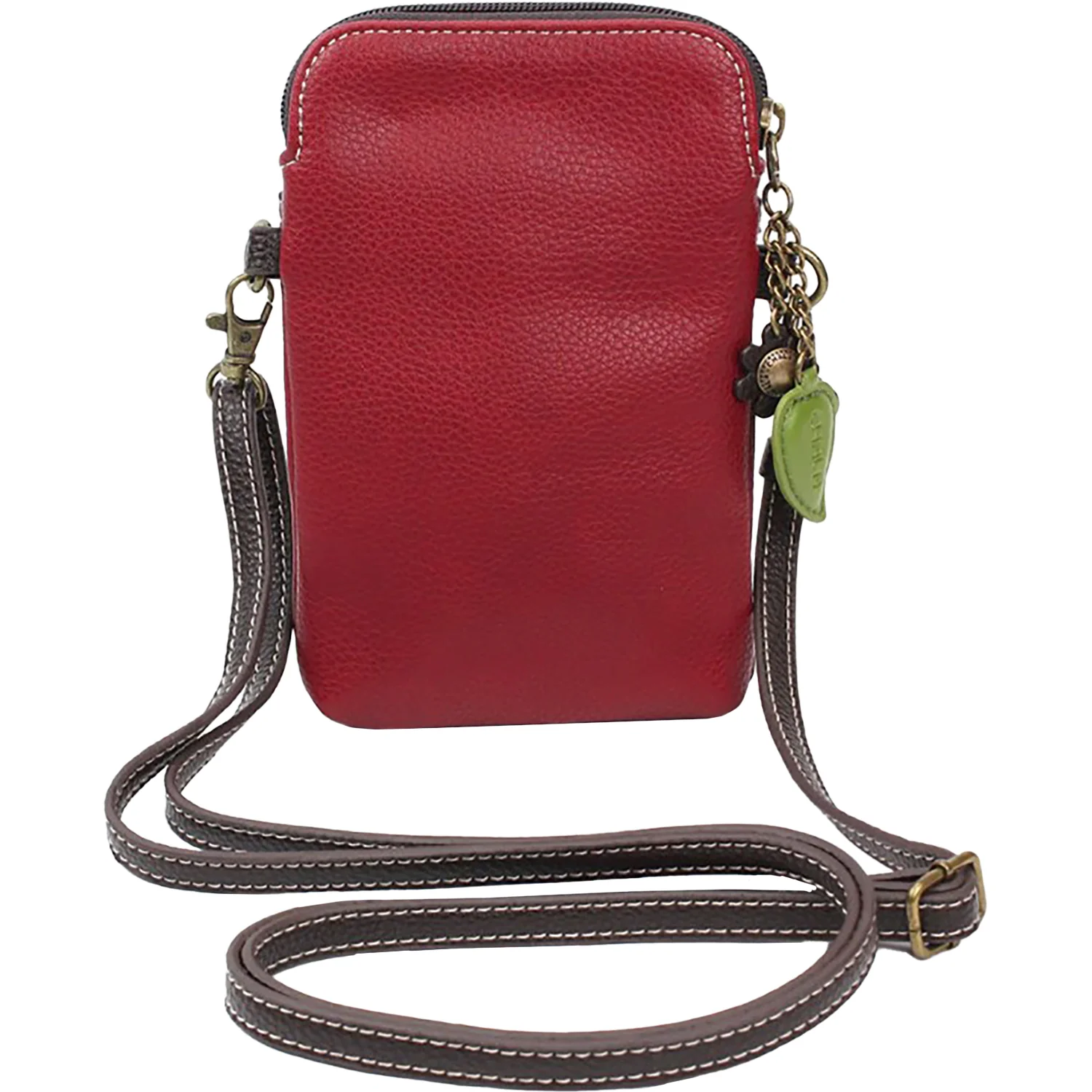 Chala Hummingbird Cell Phone Crossbody Handbag Burgundy - Image 4