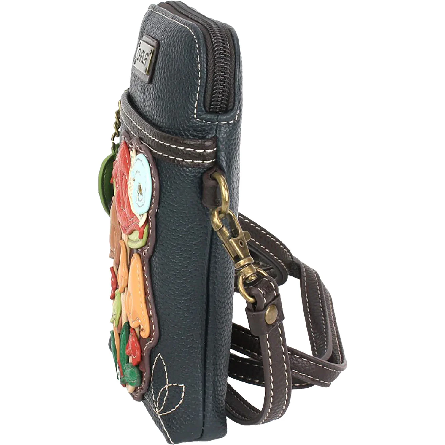 Chala Mushroom Cellphone Crossbody Handbag Navy - Image 4