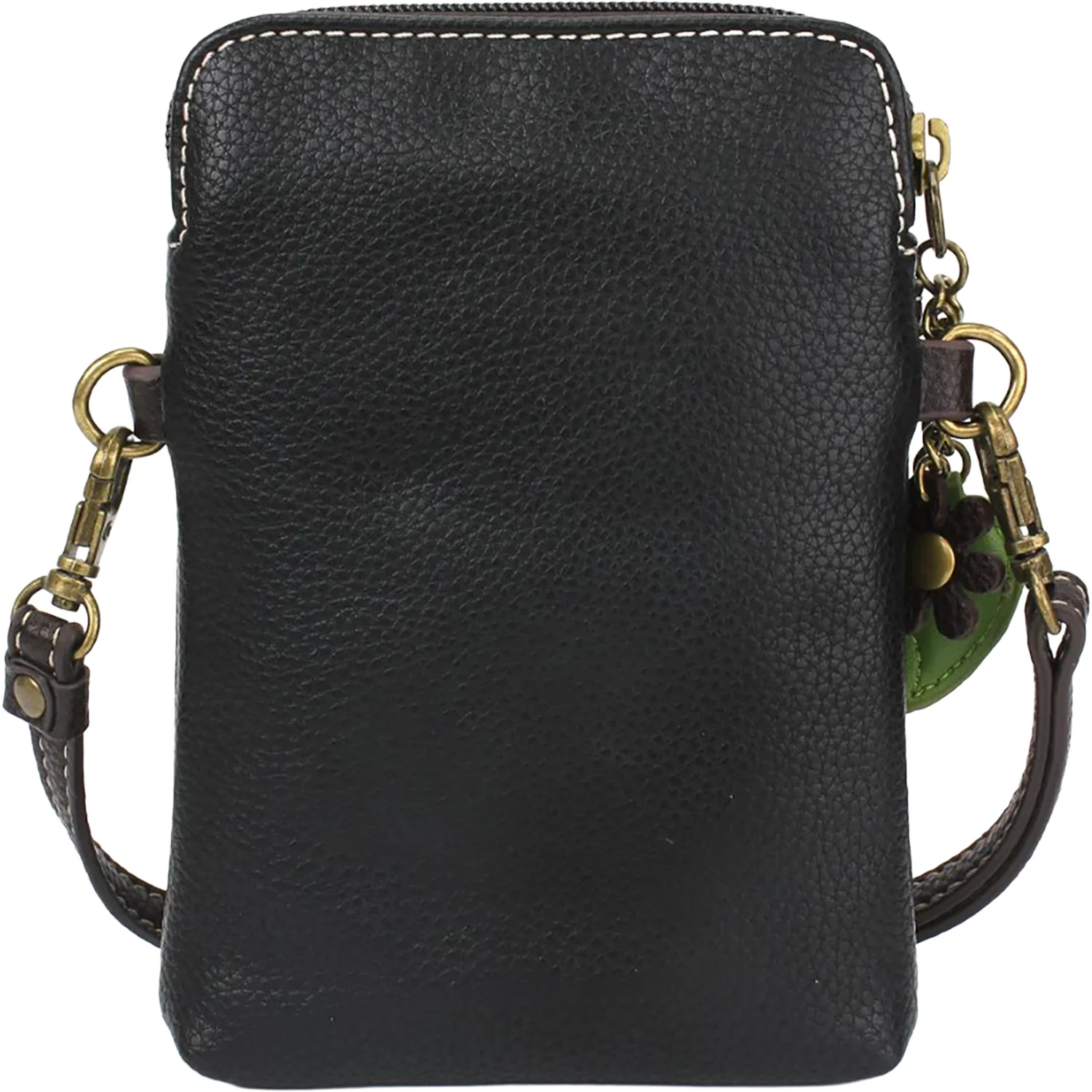 Chala Mushrooms Cellphone Crossbody Handbag Black - Image 3