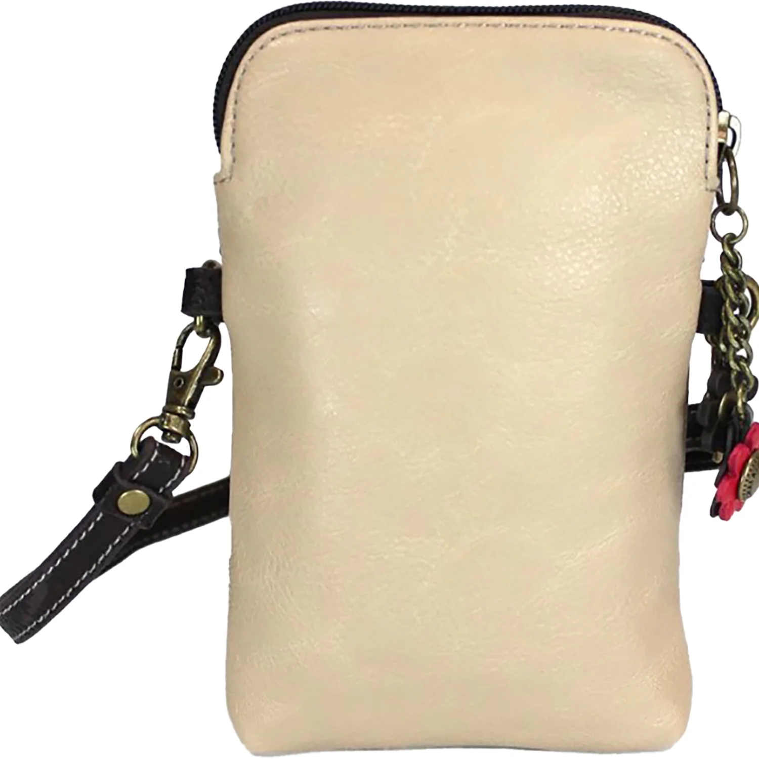 Chala Pink Butterfly Cellphone Crossbody Handbag Ivory - Image 3
