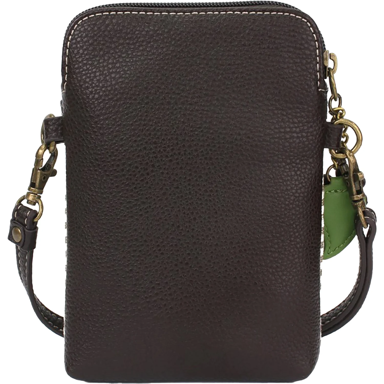 Chala Red Panda Cellphone Crossbody Handbag Grey Stripe - Image 3