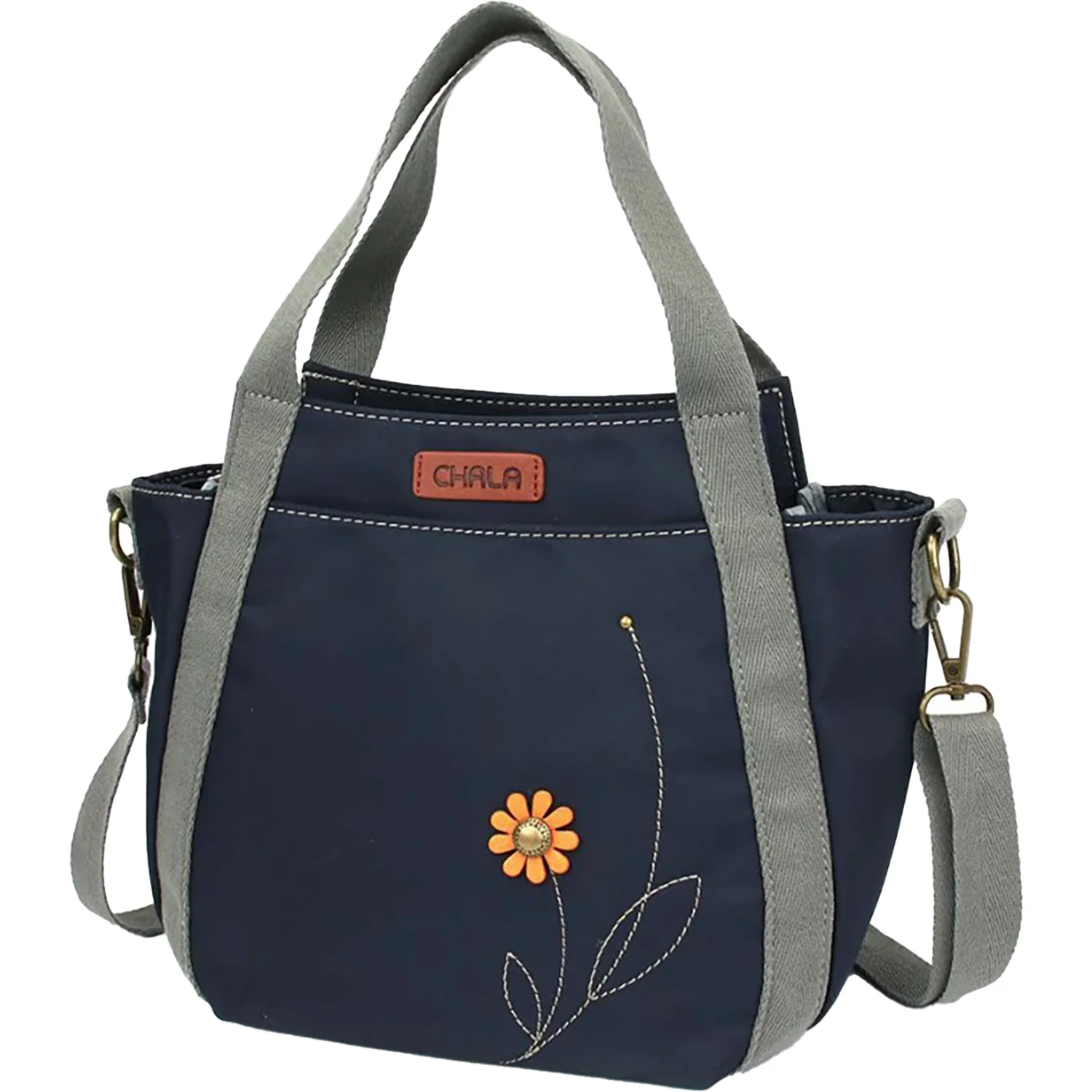 Chala Sunflower Venture Mini Carryall Handbag Navy - Image 3