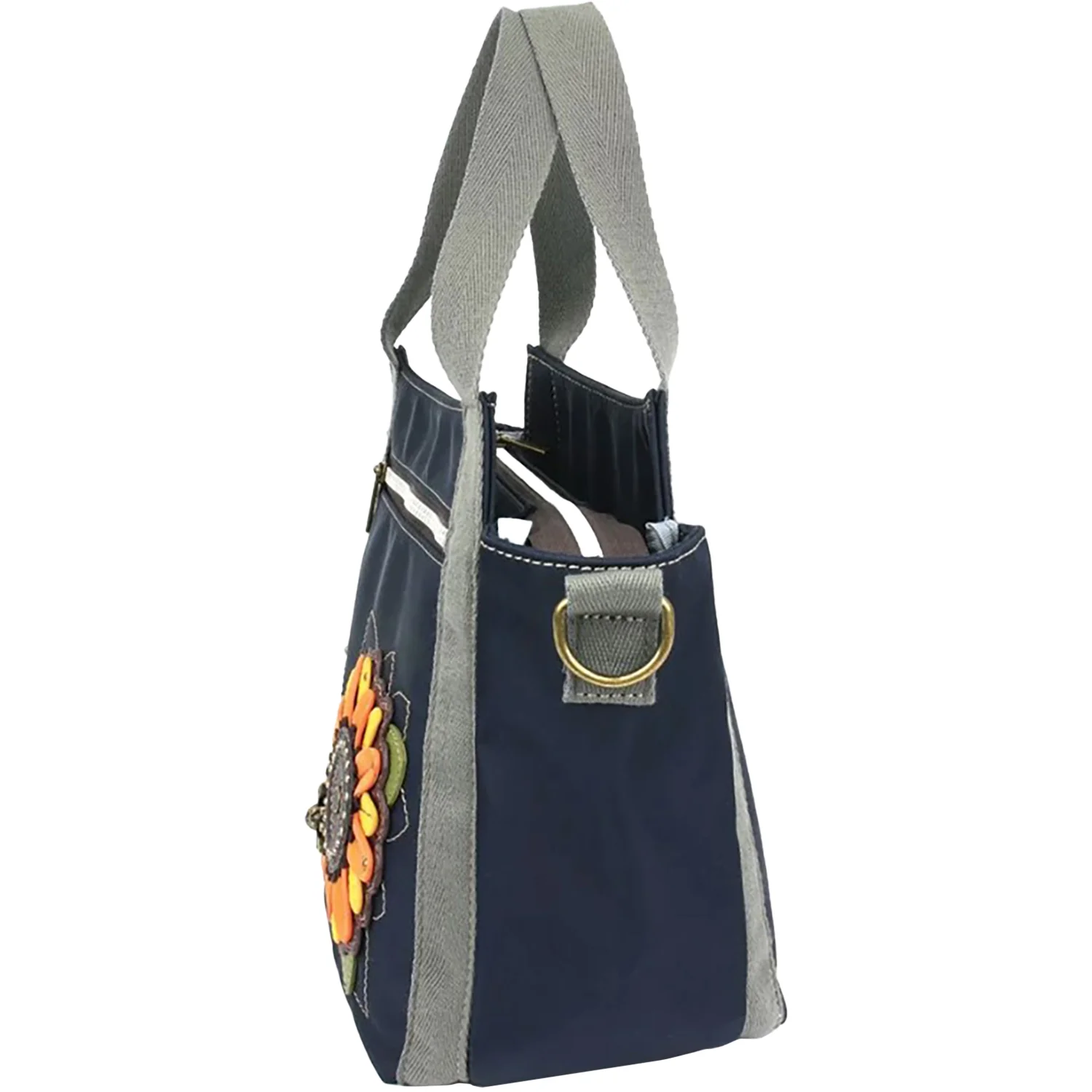 Chala Sunflower Venture Mini Carryall Handbag Navy - Image 4