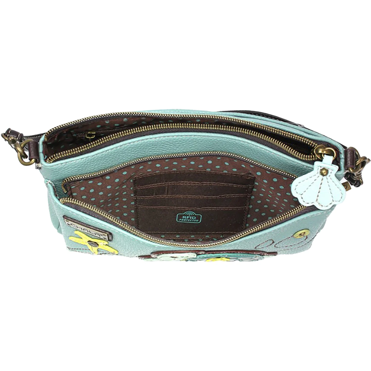 Chala Turtle Deluxe Crossbody Handbag Blue - Image 2