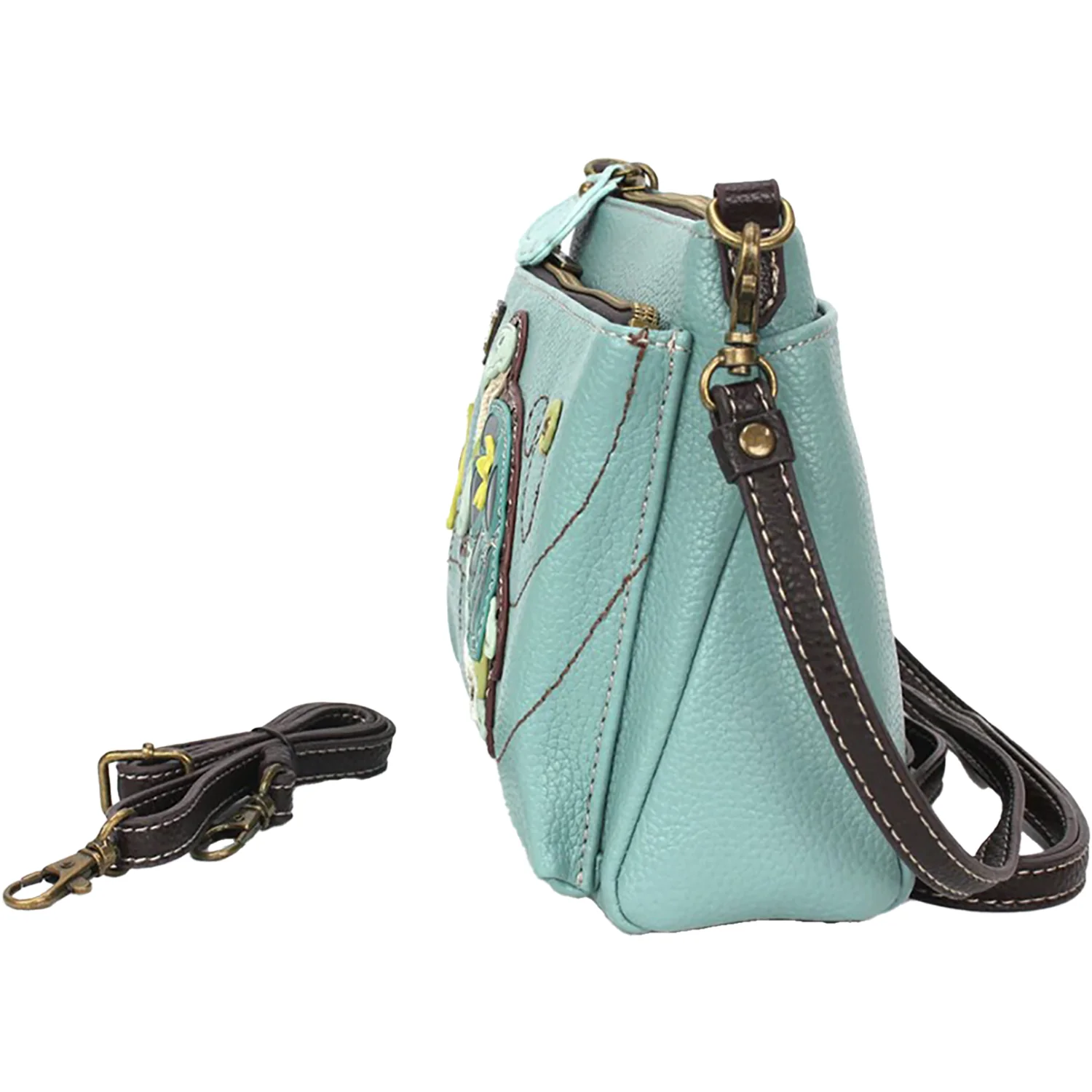 Chala Turtle Deluxe Crossbody Handbag Blue - Image 4