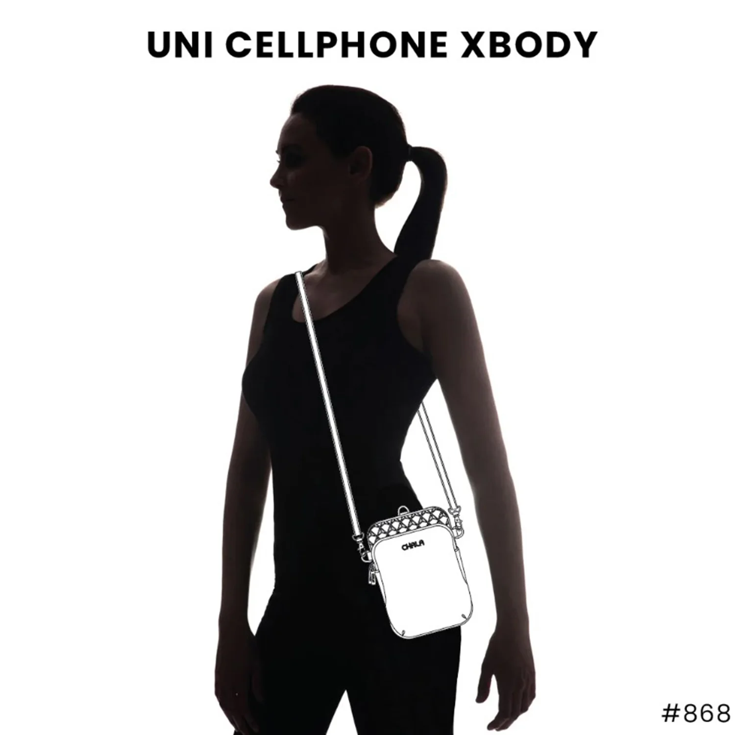 Chala Turtle Uni Cell Phone Crossbody Handbag Turquoise - Image 7