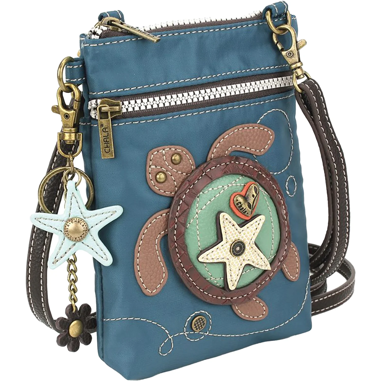 Chala Turtle Wallet Crossbody Handbag Sea Turquoise - Image 4