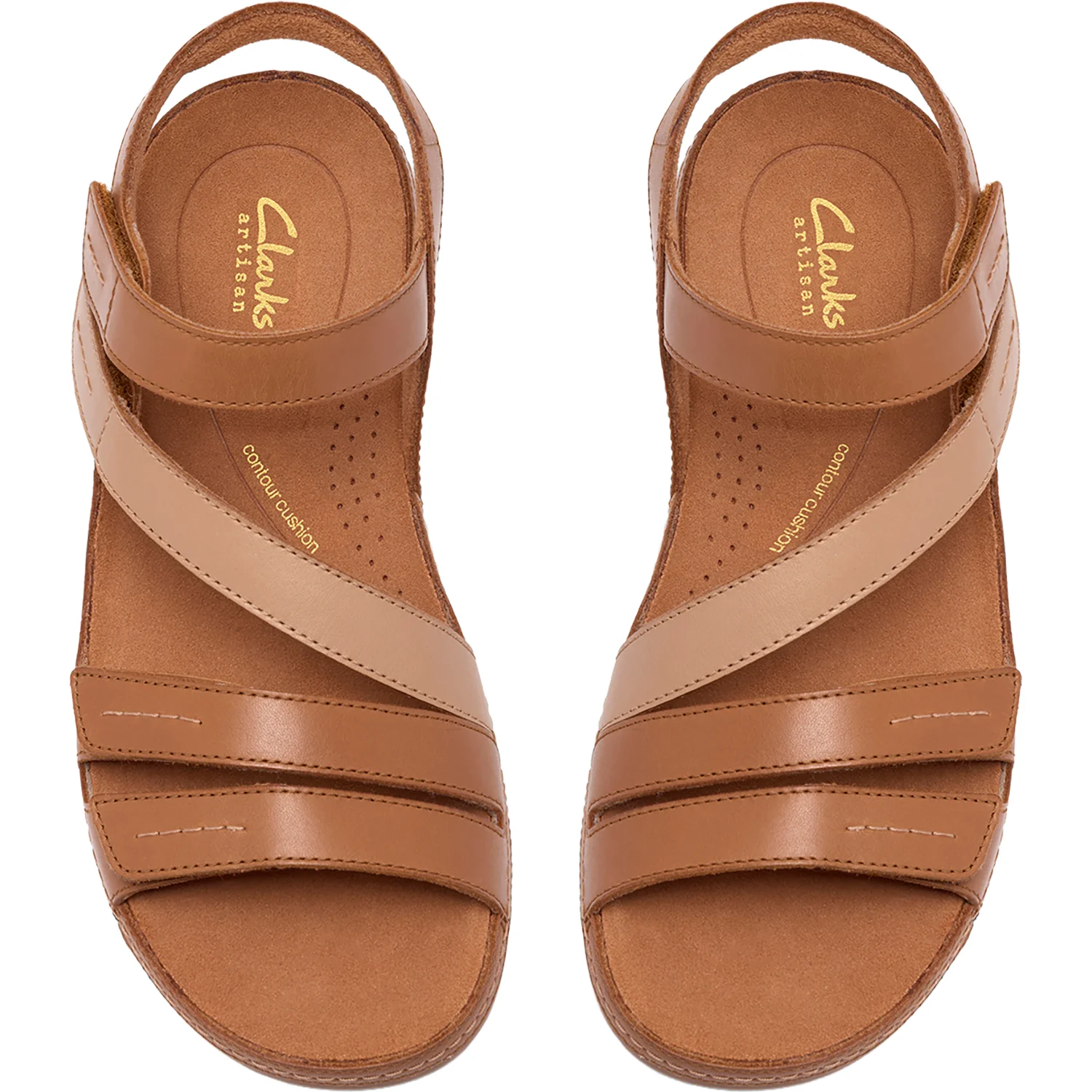 Clarks Cecily Mix Women's Sandals Beige Combi - Image 2