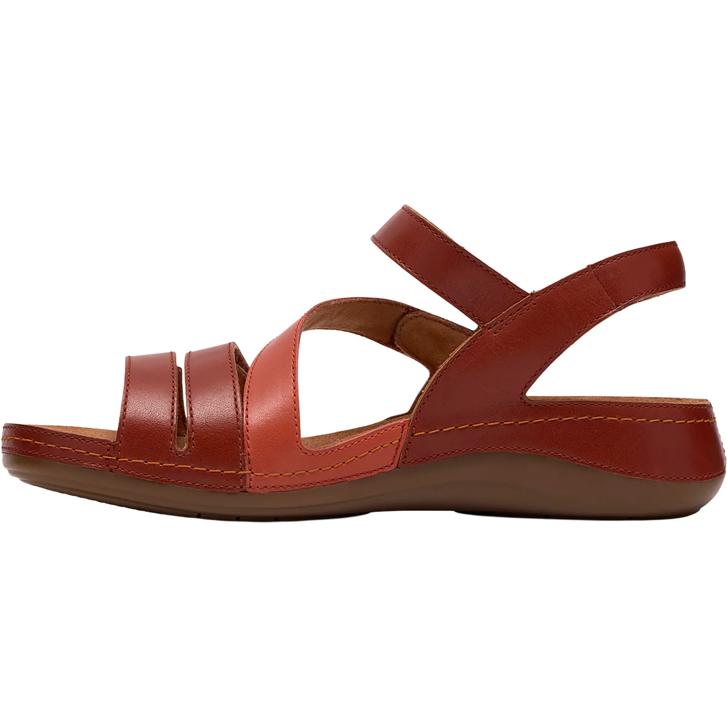 Clarks Cecily Mix Women's Shoes Burnt Orange Combi - Image 3
