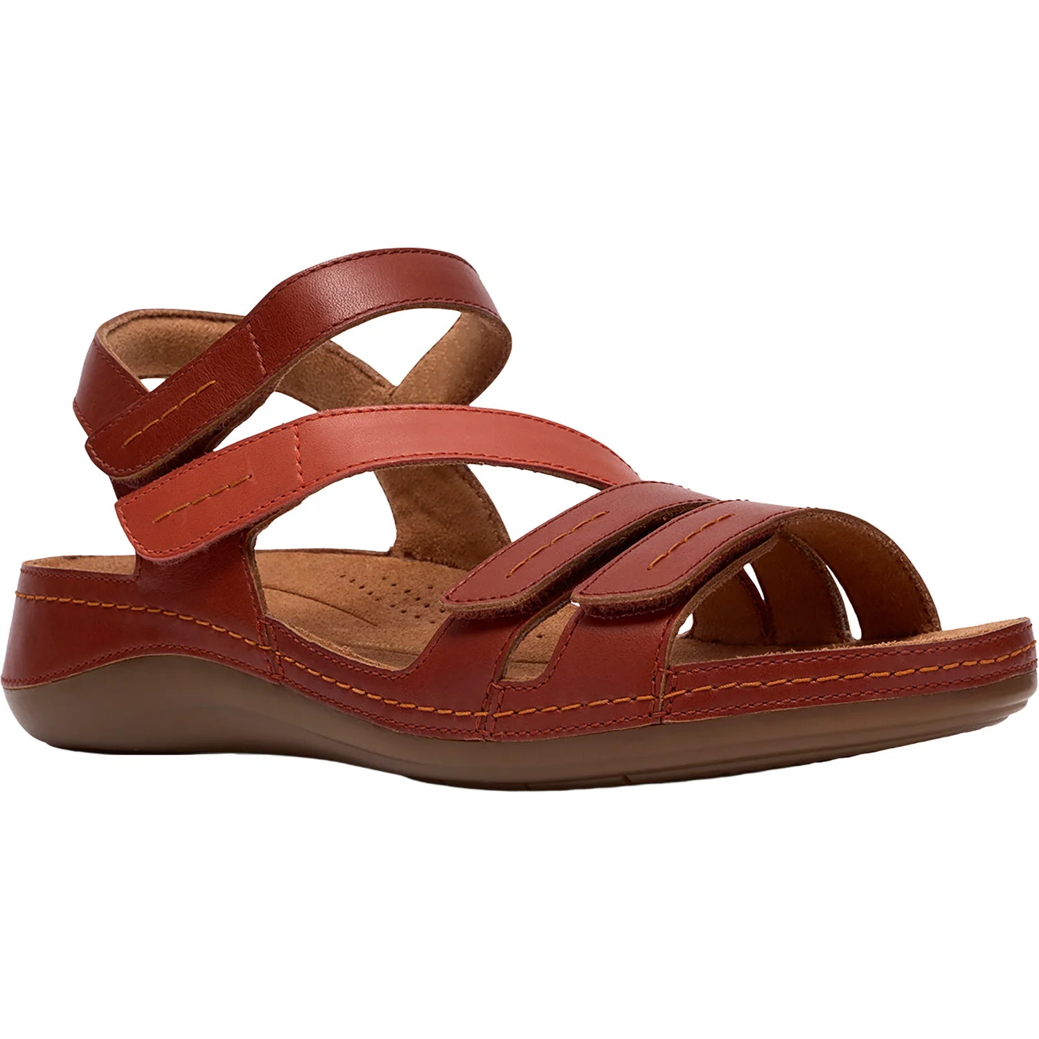 Clarks Cecily Mix Women's Shoes Burnt Orange Combi - Image 5