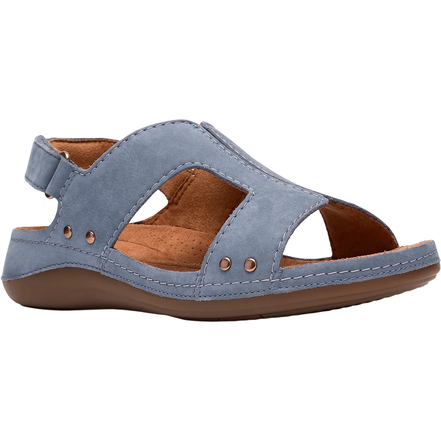 Clarks Cecily Sun Women's Sandals Denim Blue Nubuck - Image 5