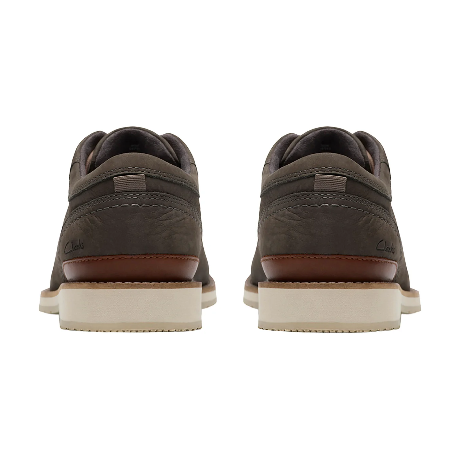 Clarks Monahan Plain Men's Dress Shoes Stone Nubuck - Image 6