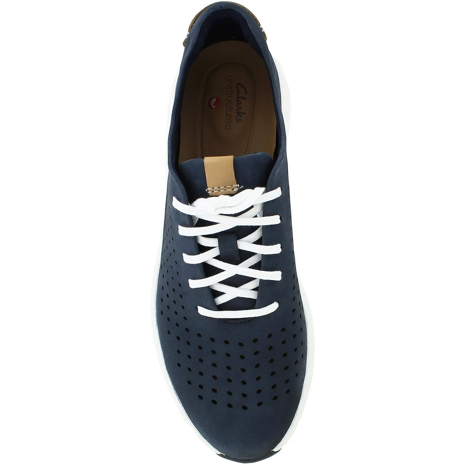 Clarks Un Rio Tie Women's Shoes Navy Nubuck - Image 2