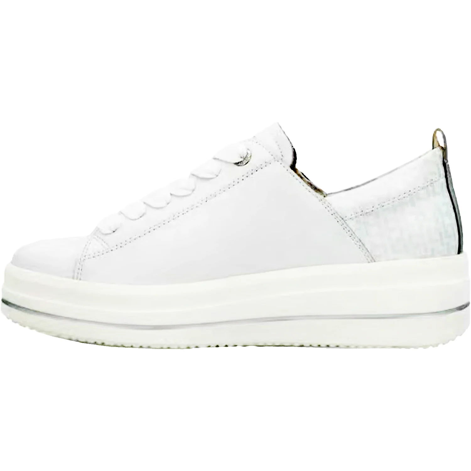 D1C08-80 Remonte DC108-80 Women's Athletic Shoes White/Silver Leather - Image 3
