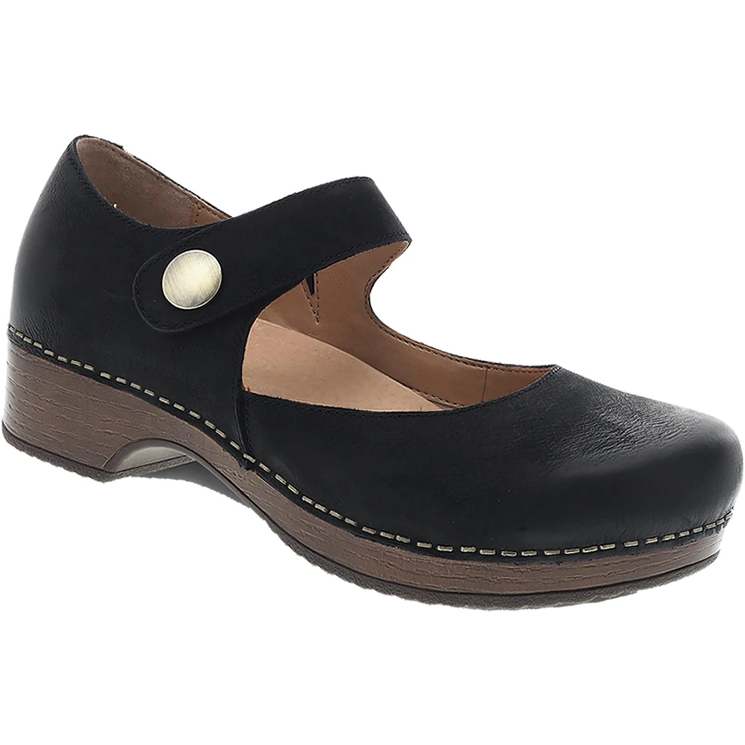 Dansko Beatrice Women's Mary Janes Black Burnished Nubuck - Image 3