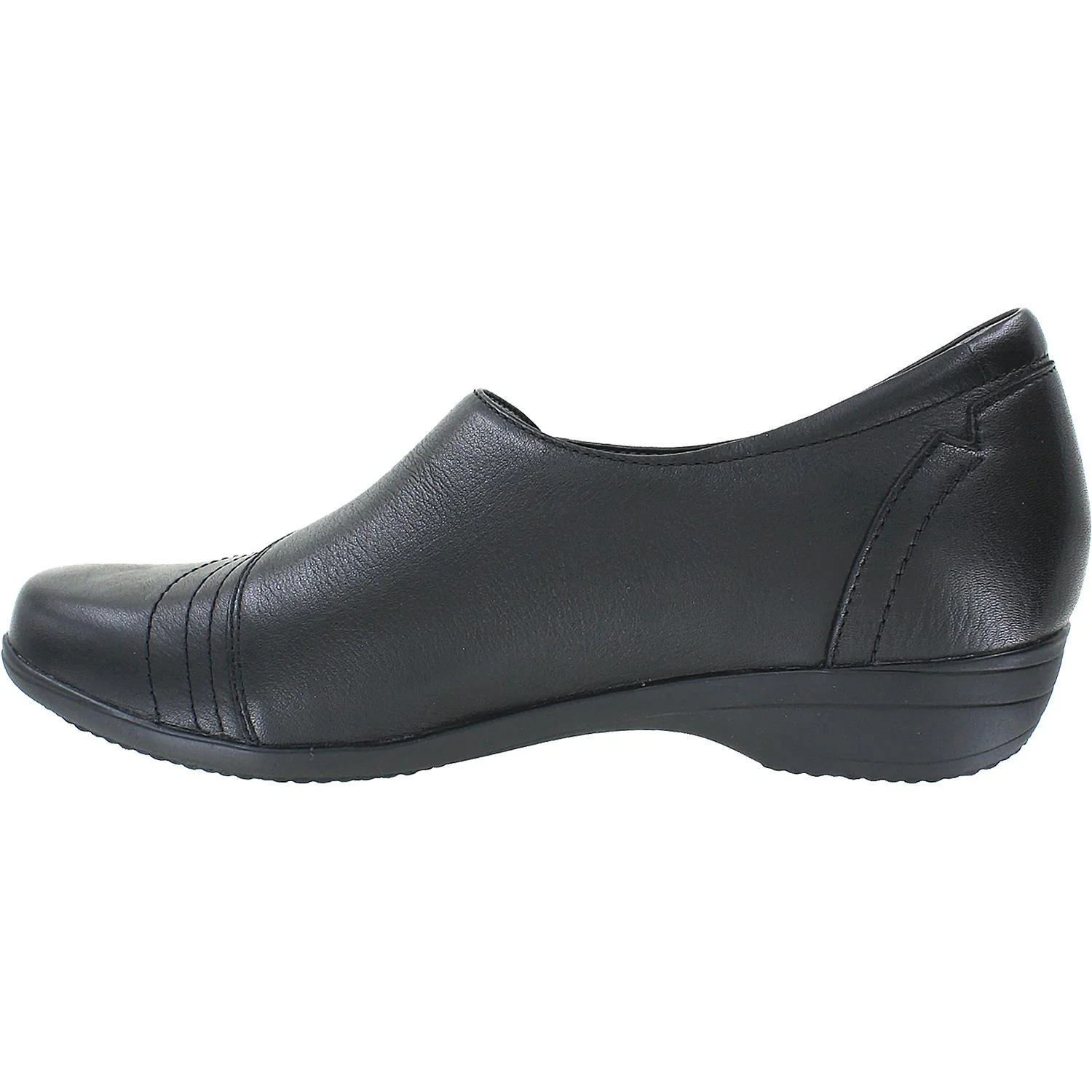 Dansko Franny Women's Slip Ons Loafers Black Milled Leather - Image 3