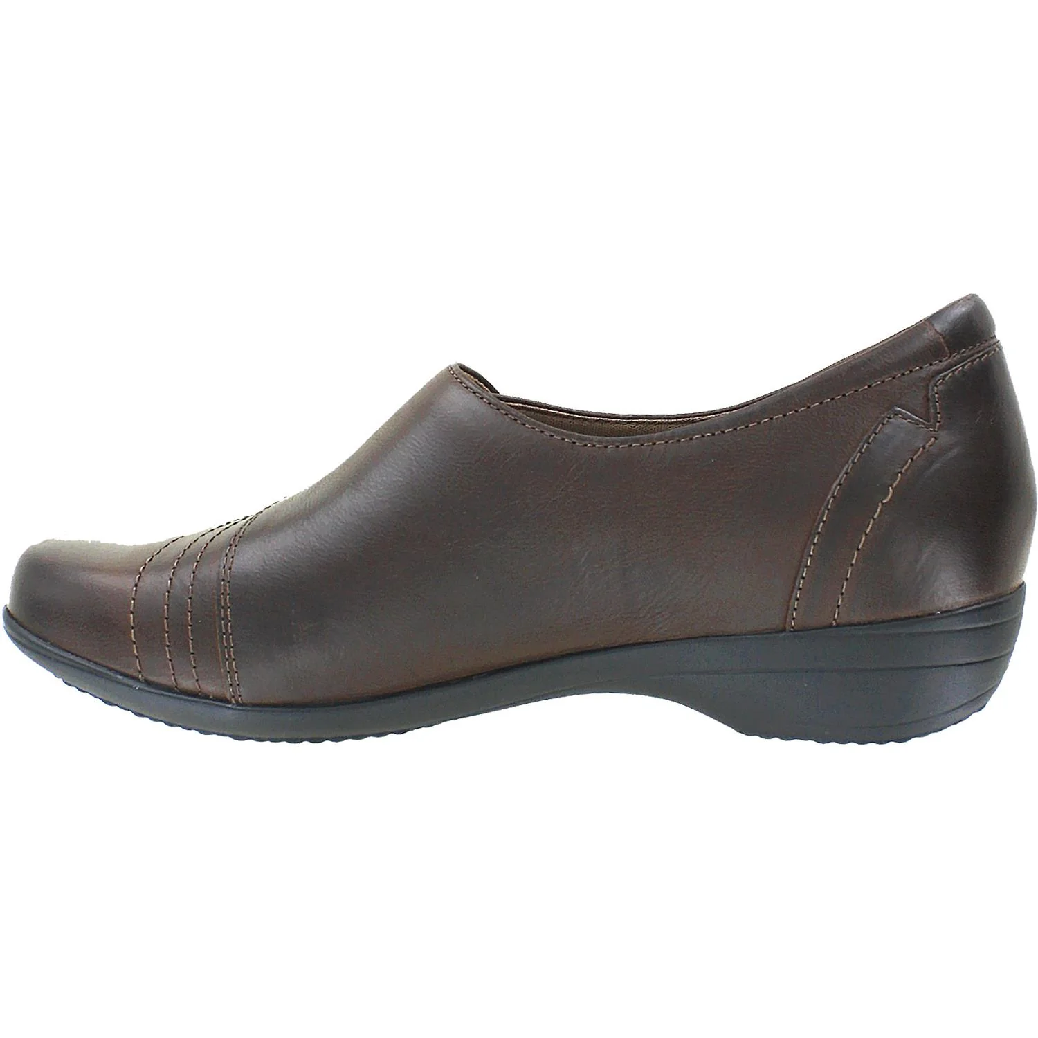 Dansko Franny Women's Slip Ons Chocolate Burnished Calf Leather - Image 3