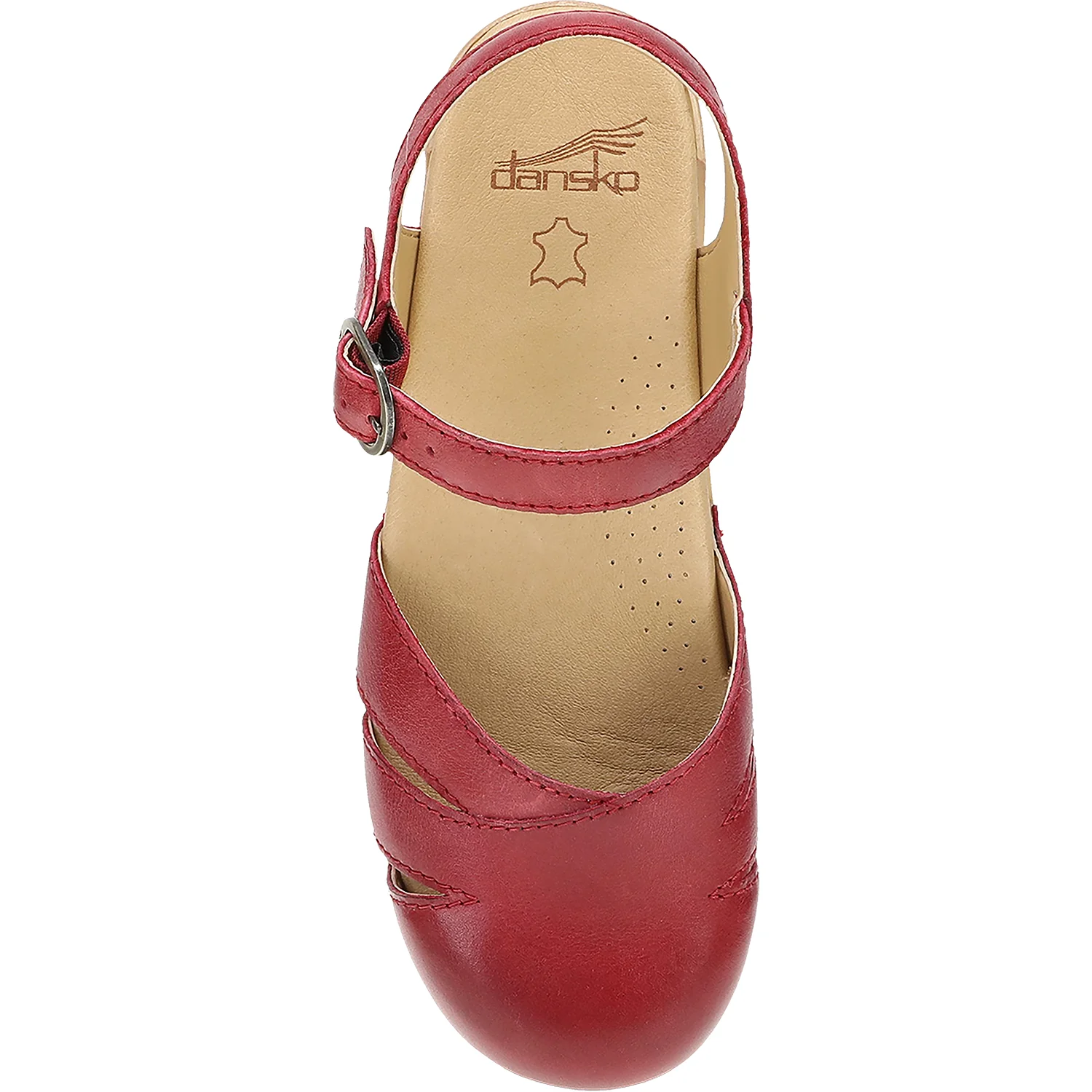 Dansko Margreta Mary Jane Clog Women's Casual Shoes Red - Image 2