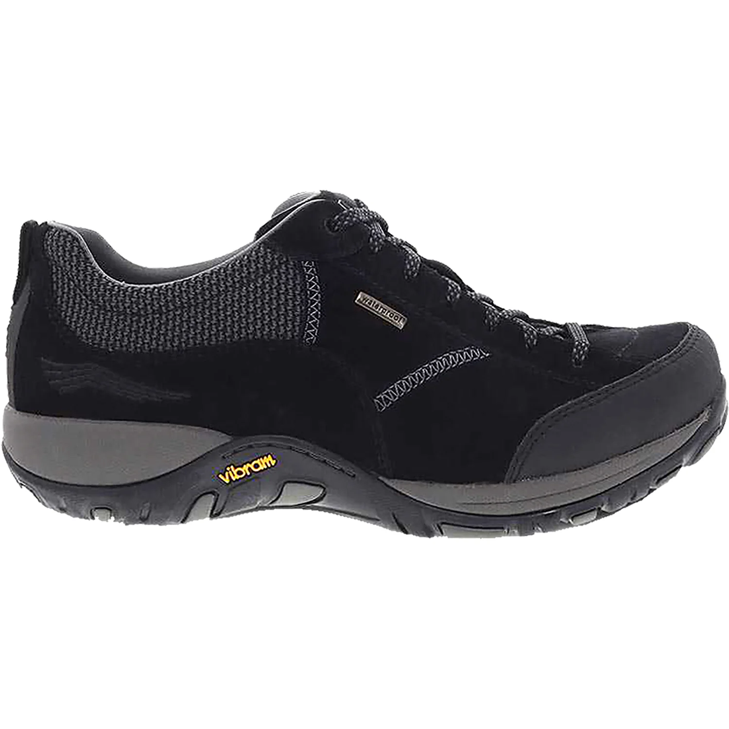 Dansko Paisley Women's Waterproof Walking Shoes Black/Black Suede