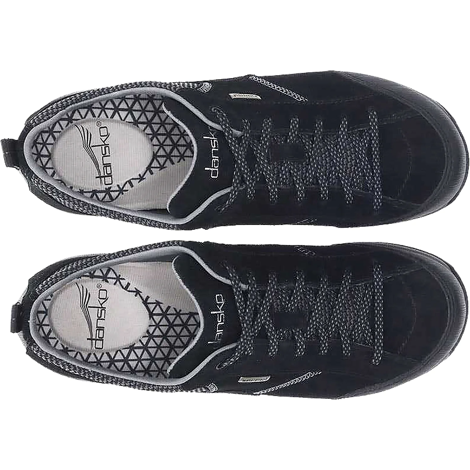 Dansko Paisley Women's Waterproof Walking Shoes Black/Black Suede - Image 2