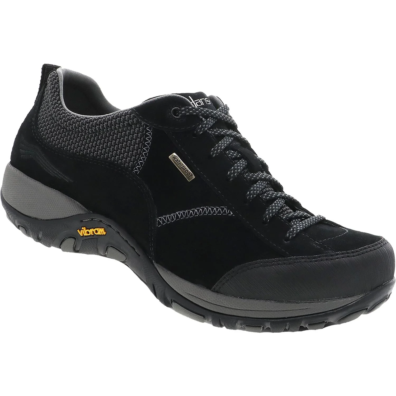 Dansko Paisley Women's Waterproof Walking Shoes Black/Black Suede - Image 4
