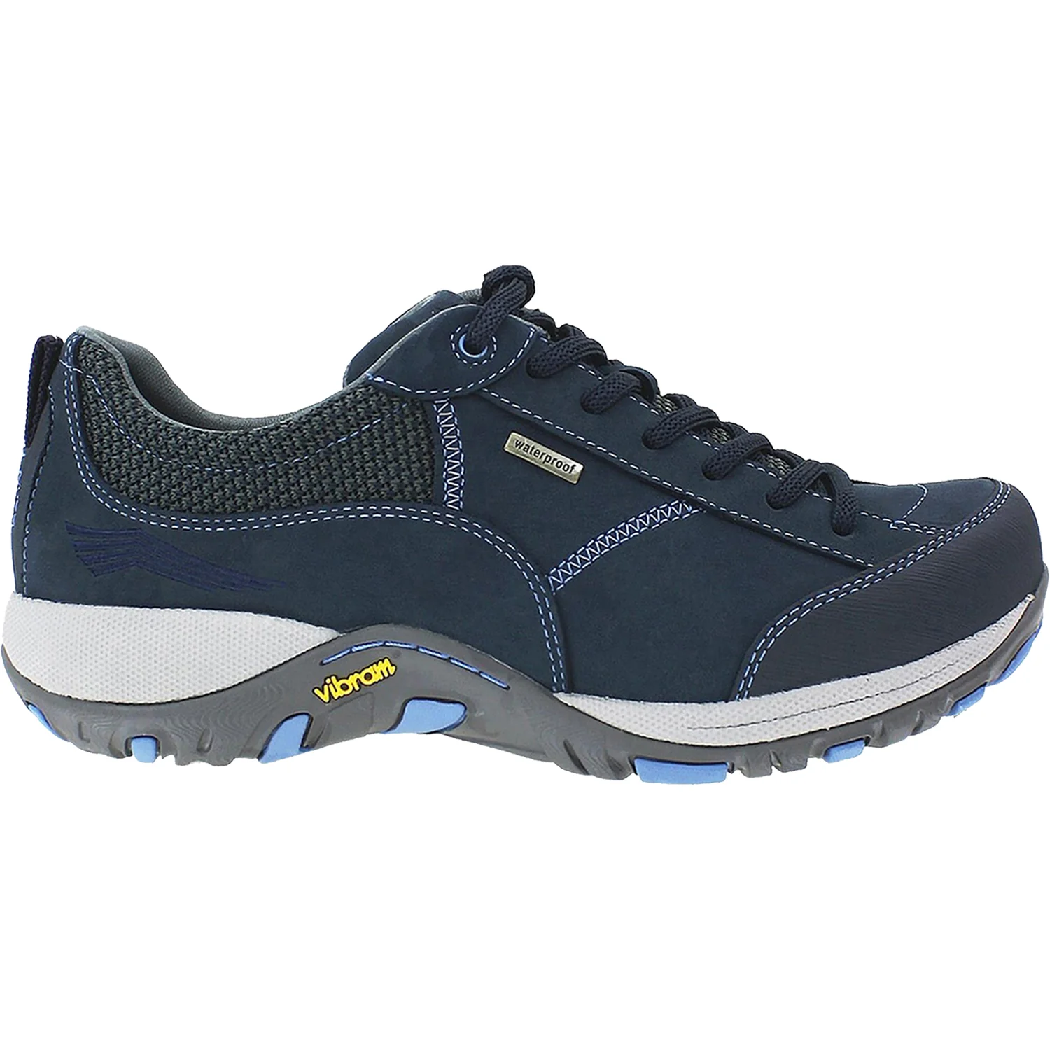 Dansko Paisley Women's Waterproof Shoes Navy Milled Nubuck