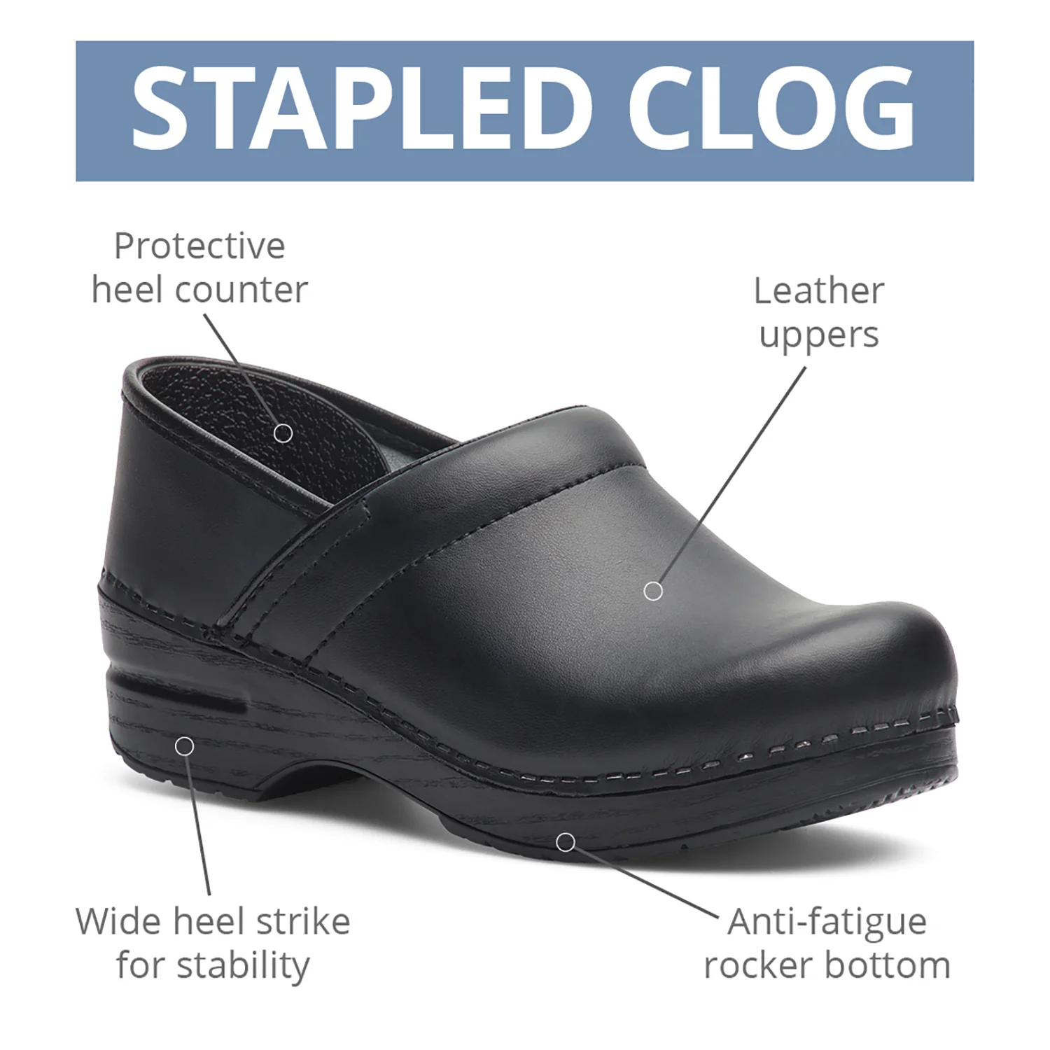 Dansko Professional Clog Women's Clogs Black Oiled Leather - Image 7