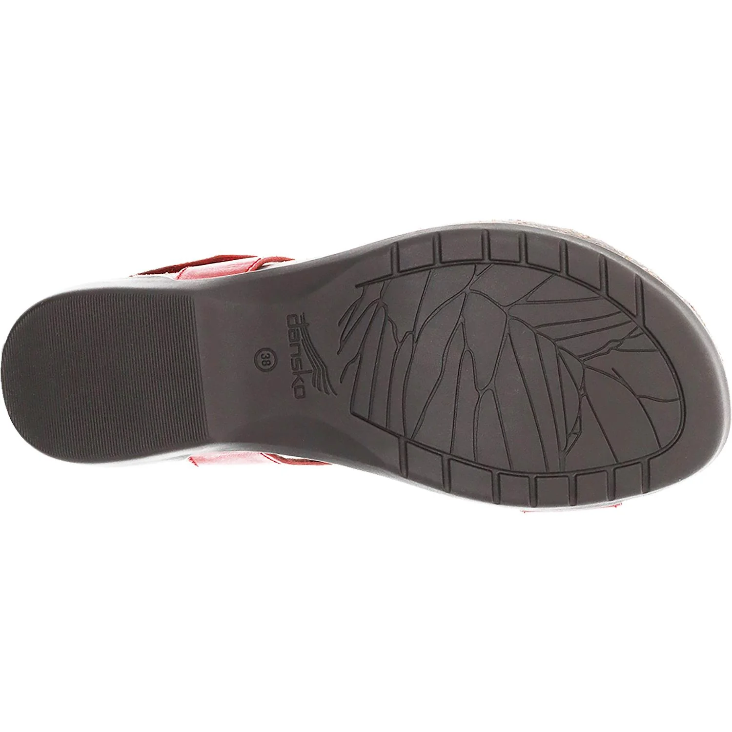 Dansko Reece Women's Sandals Red Waxy Burnished Leather - Image 3
