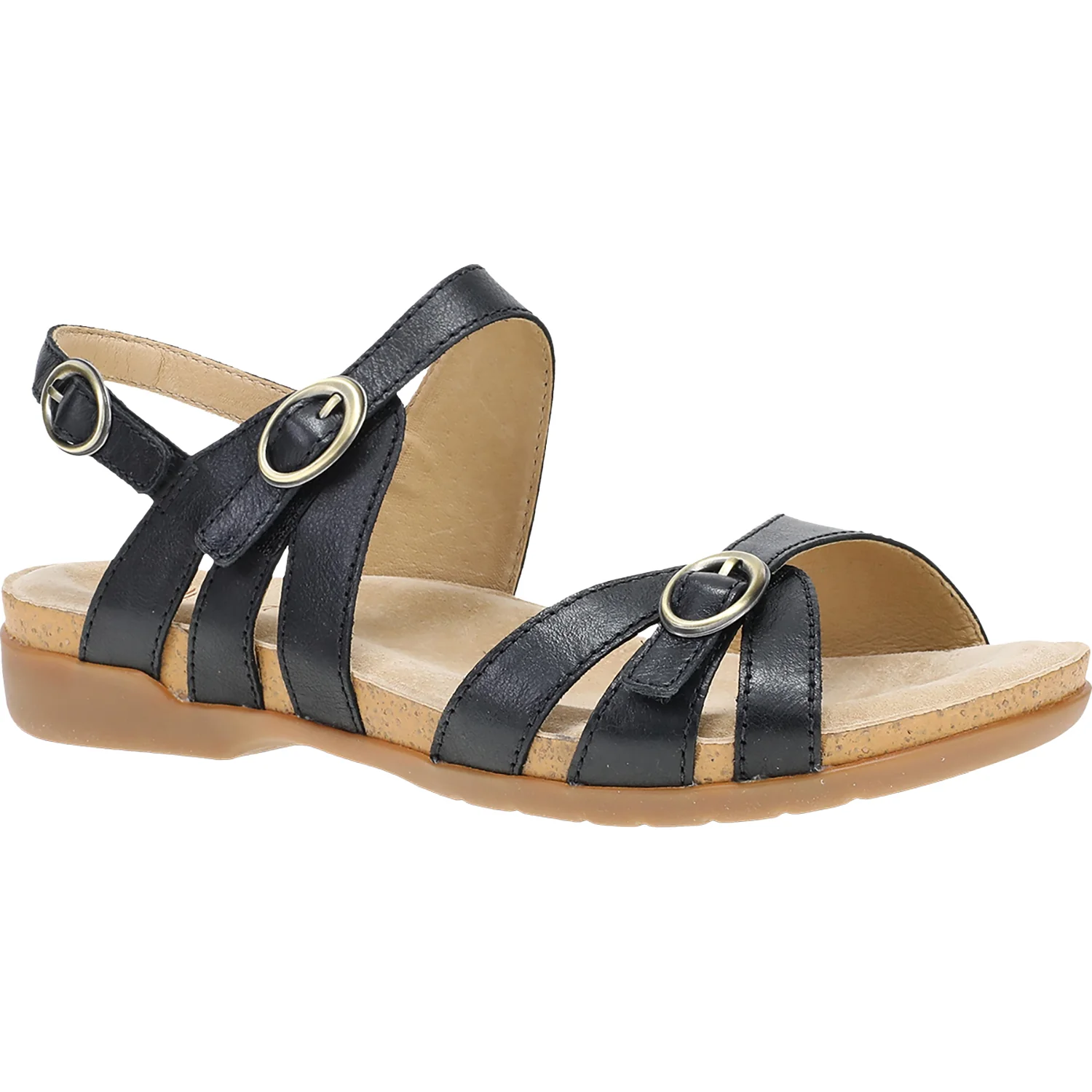 Dansko Ruthie Women's Sandals Black Leather - Image 4