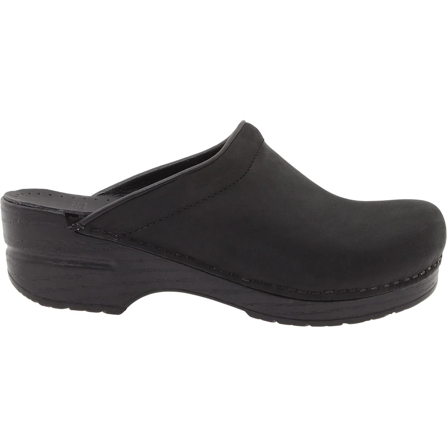 Dansko Sonja Women's Open Back Clogs Black Oiled Nubuck