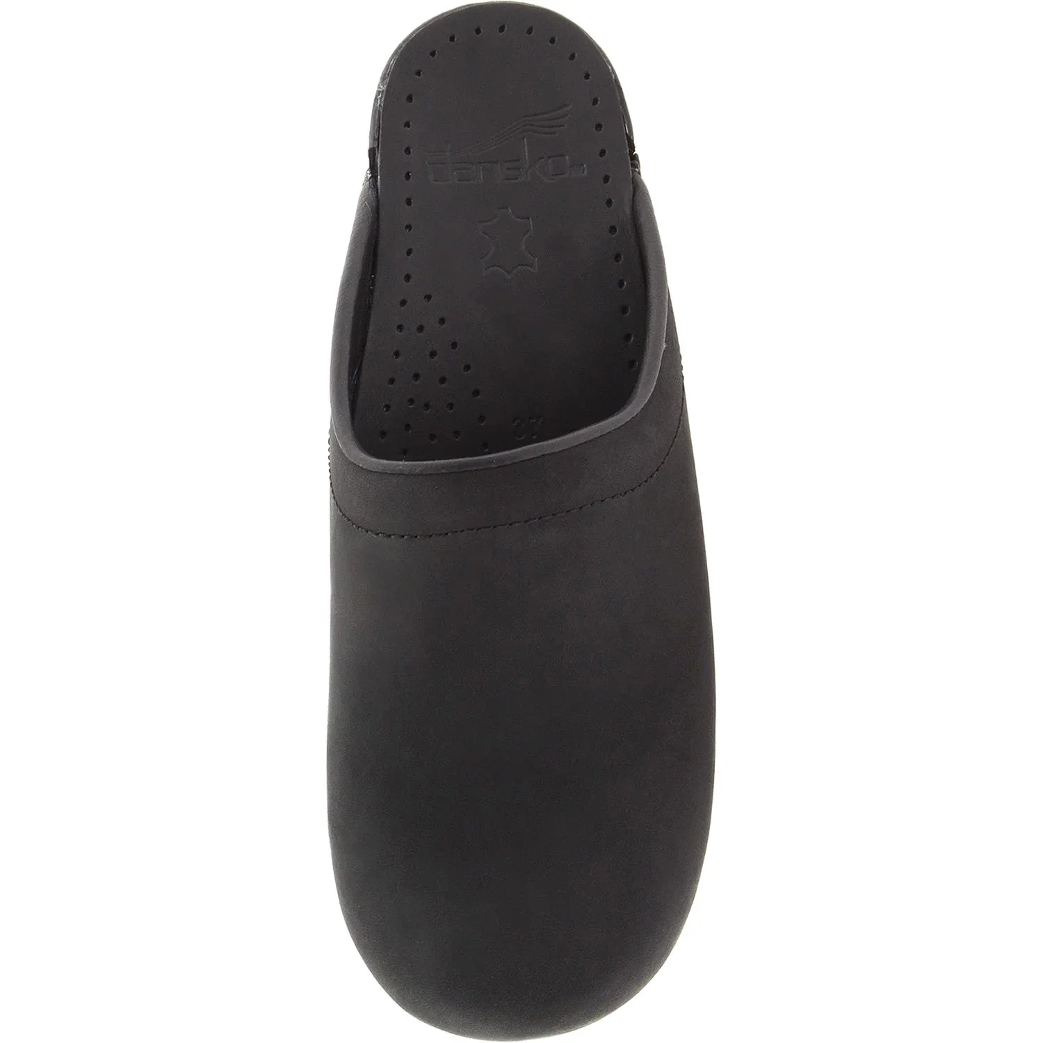 Dansko Sonja Women's Open Back Clogs Black Oiled Nubuck - Image 2
