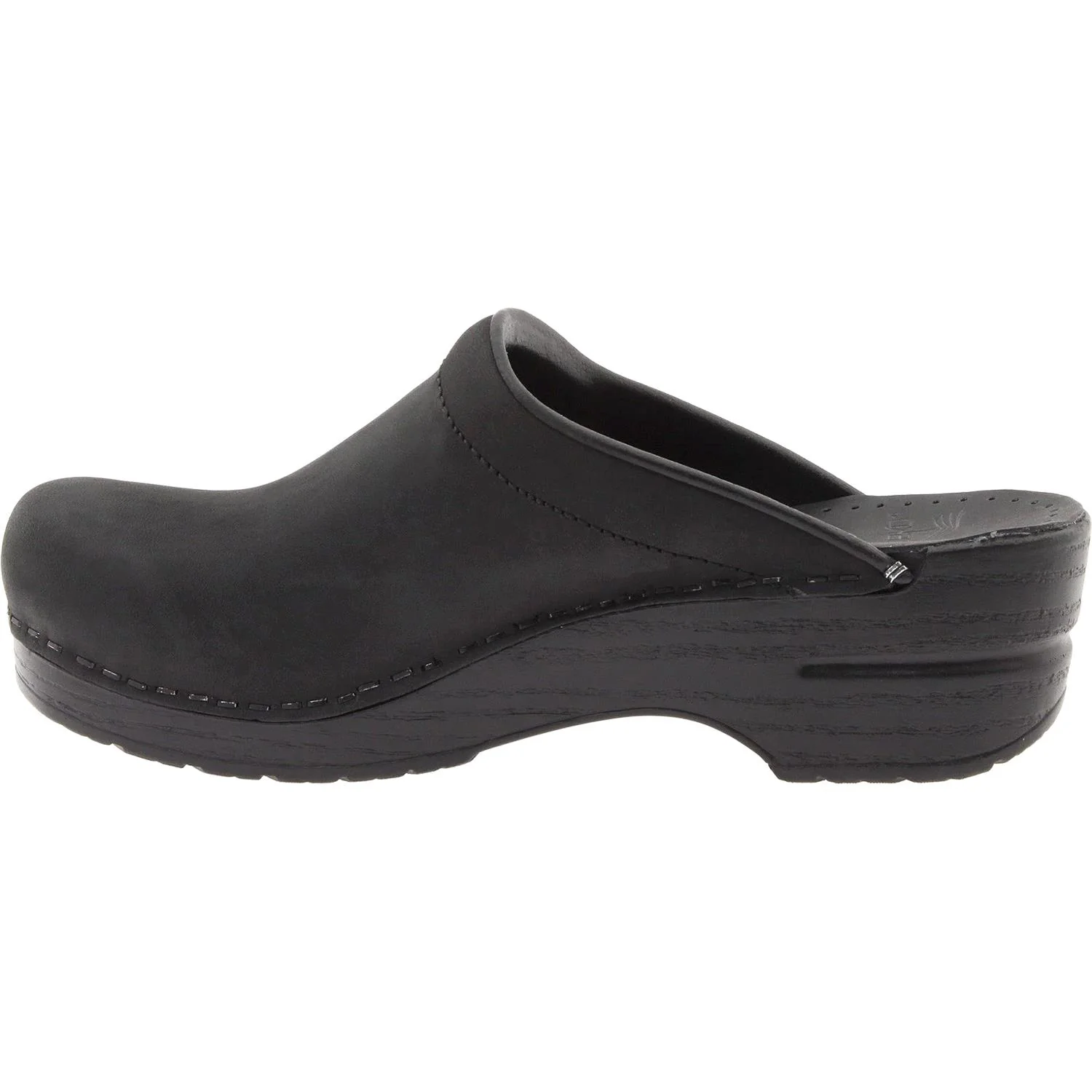 Dansko Sonja Women's Open Back Clogs Black Oiled Nubuck - Image 3