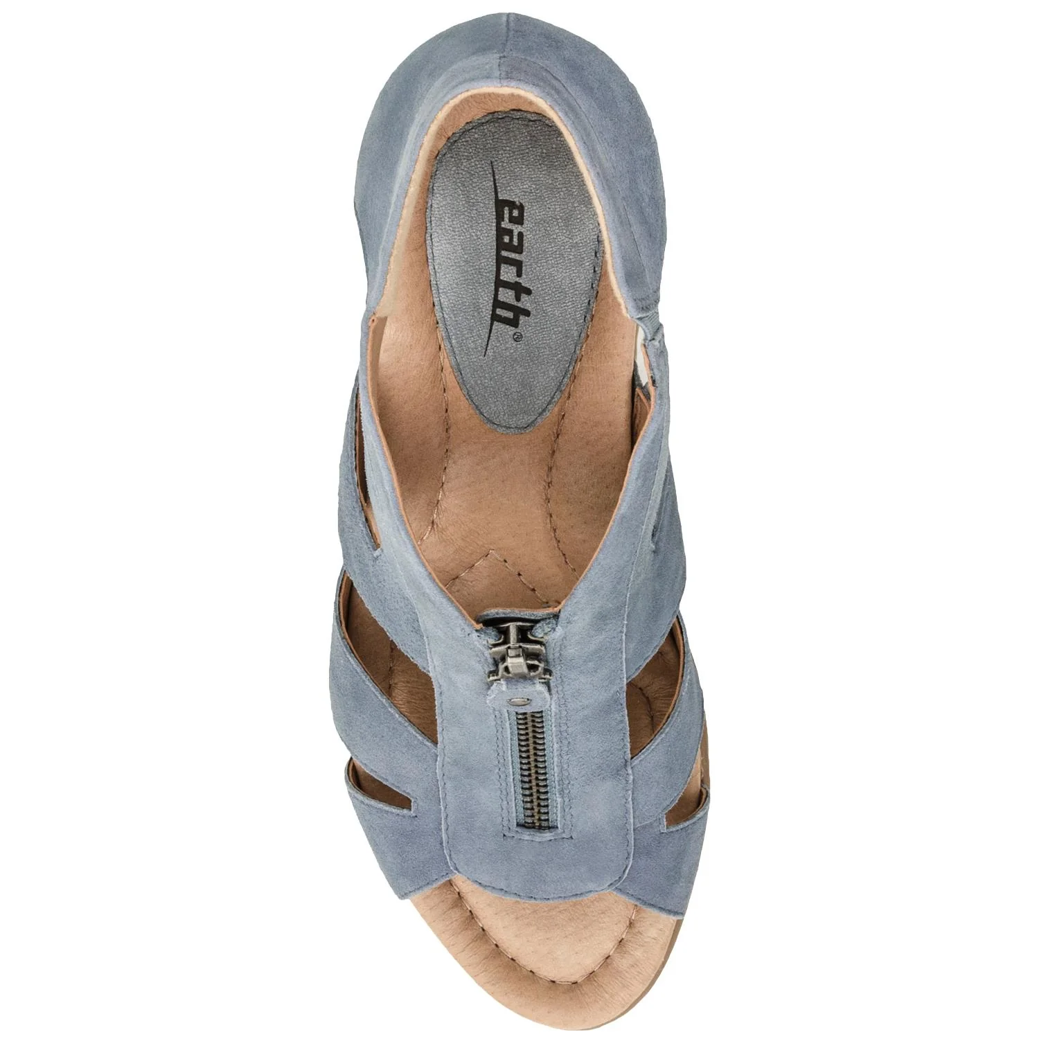 Women's Earth Poppi Dusty Blue Suede - Image 2